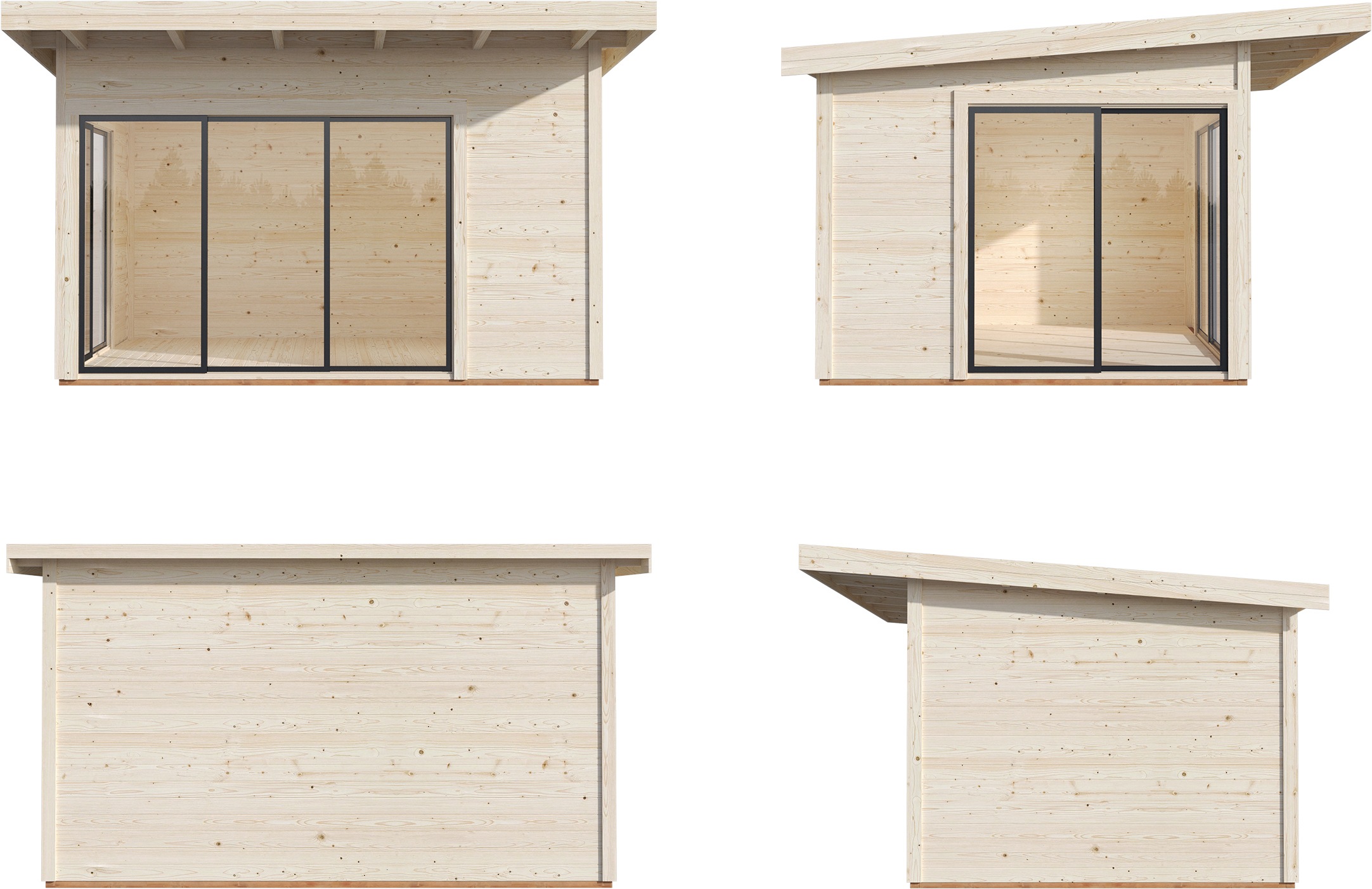 Palmako Gartenhaus »Andrea 11,2 m², Slide Plus«