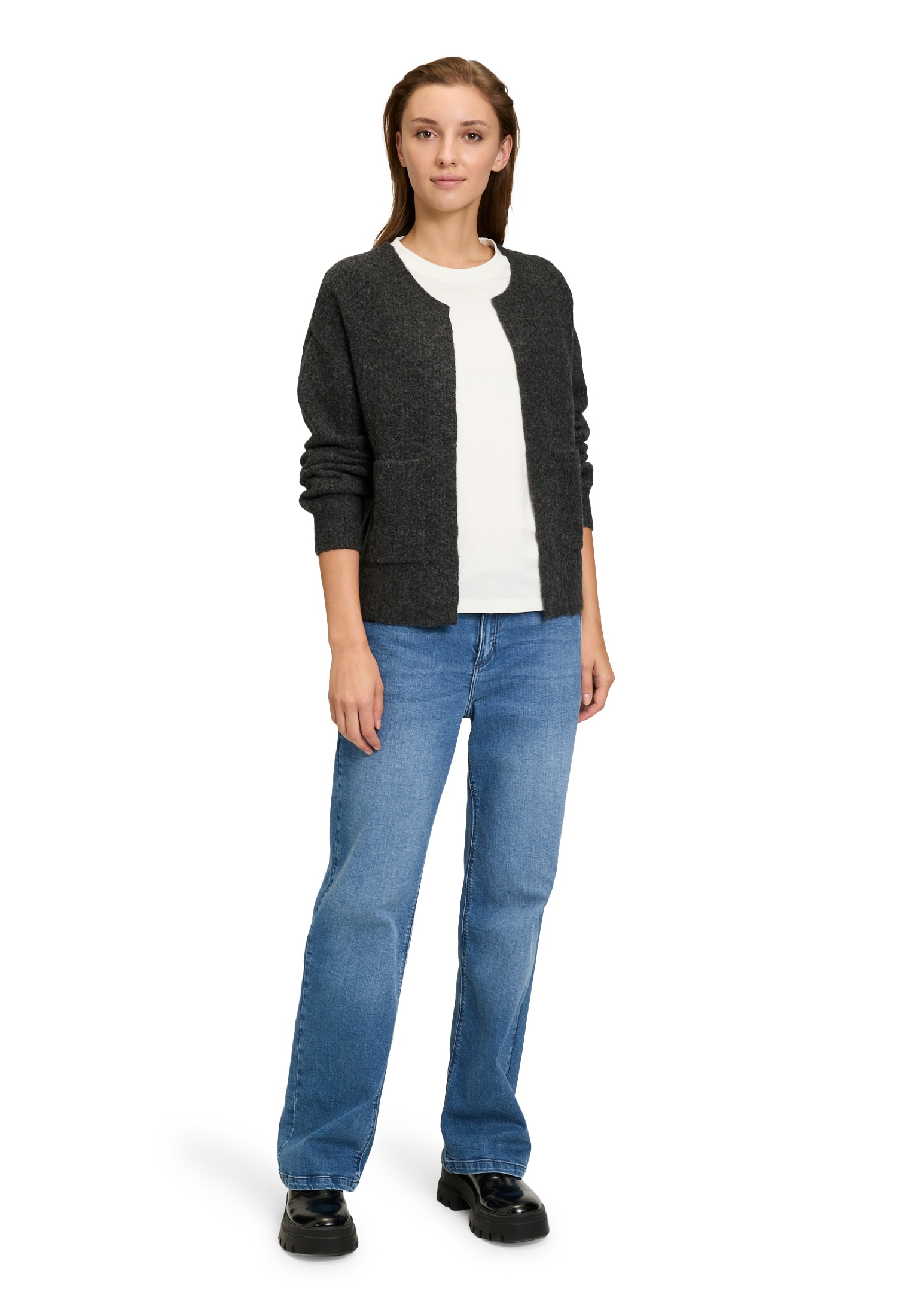 Cartoon Strickjacke »Cartoon Strick-Cardigan mit Taschen«, Struktur
