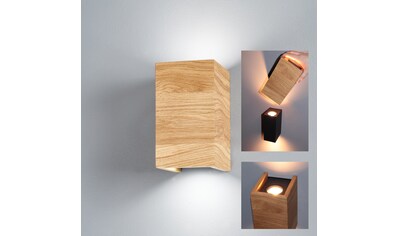 LED Wandleuchte »SHINE-WOOD«, 2 flammig-flammig