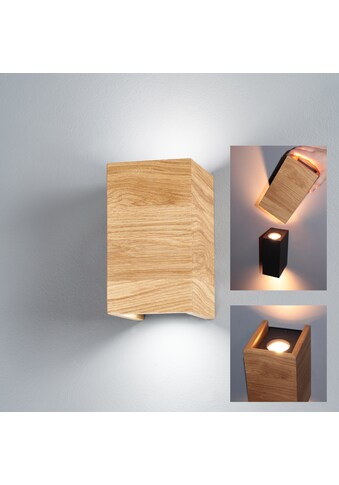 LED Wandleuchte »SHINE-WOOD«, 2 flammig-flammig