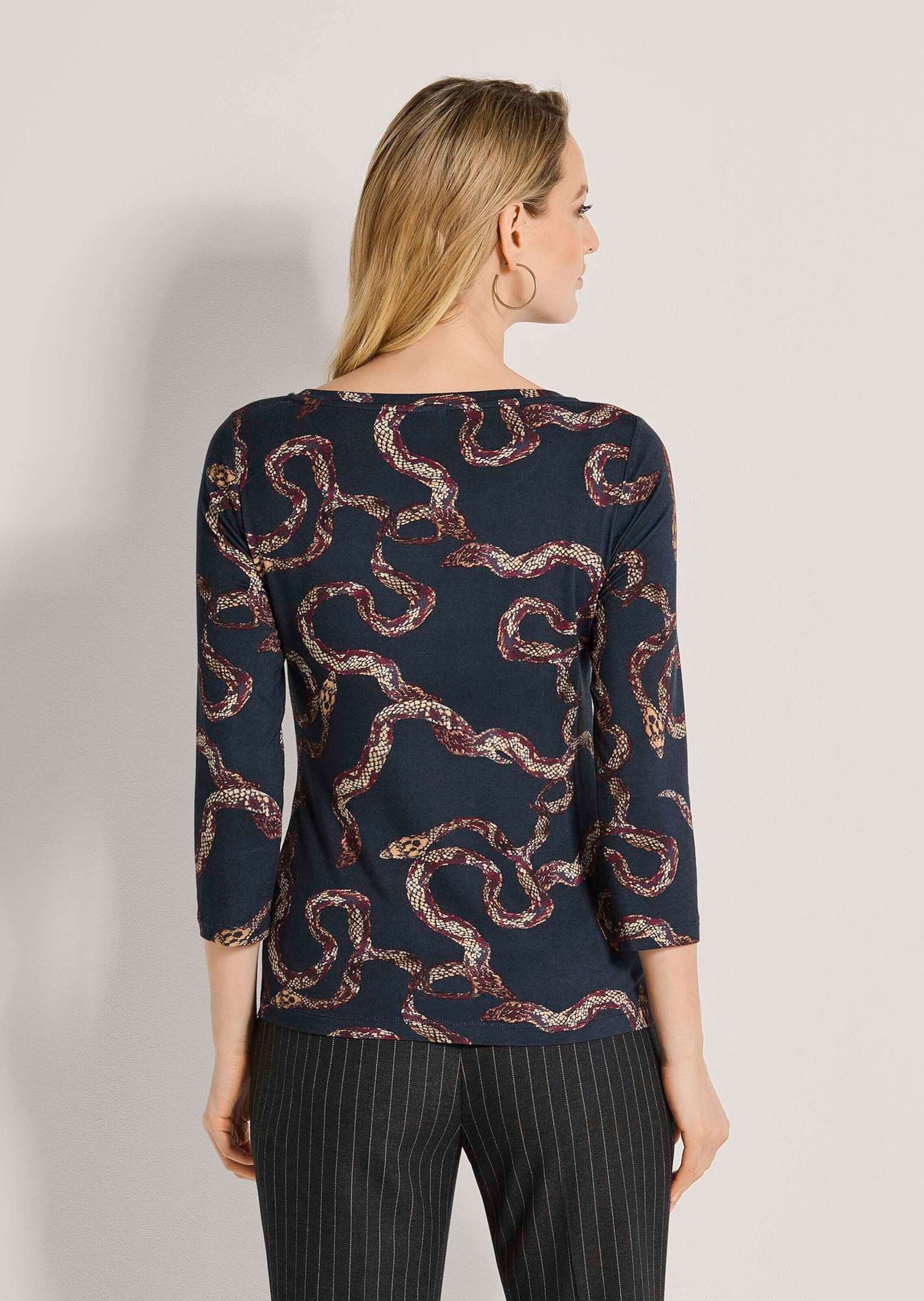 MADELEINE 3/4-Arm-Shirt »Shirt Viskose-Shirt mit Schlangenprint«