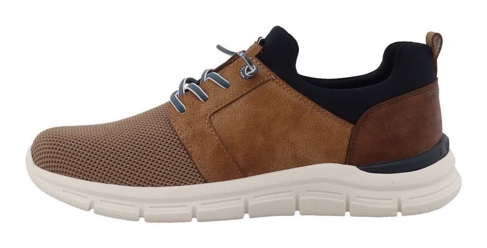 Mustang Shoes Slip-On Sneaker »Gregorio«  Schlupfschuh, Freizeitschuh, Halbschuh mit elastischen Schnürsenkeln