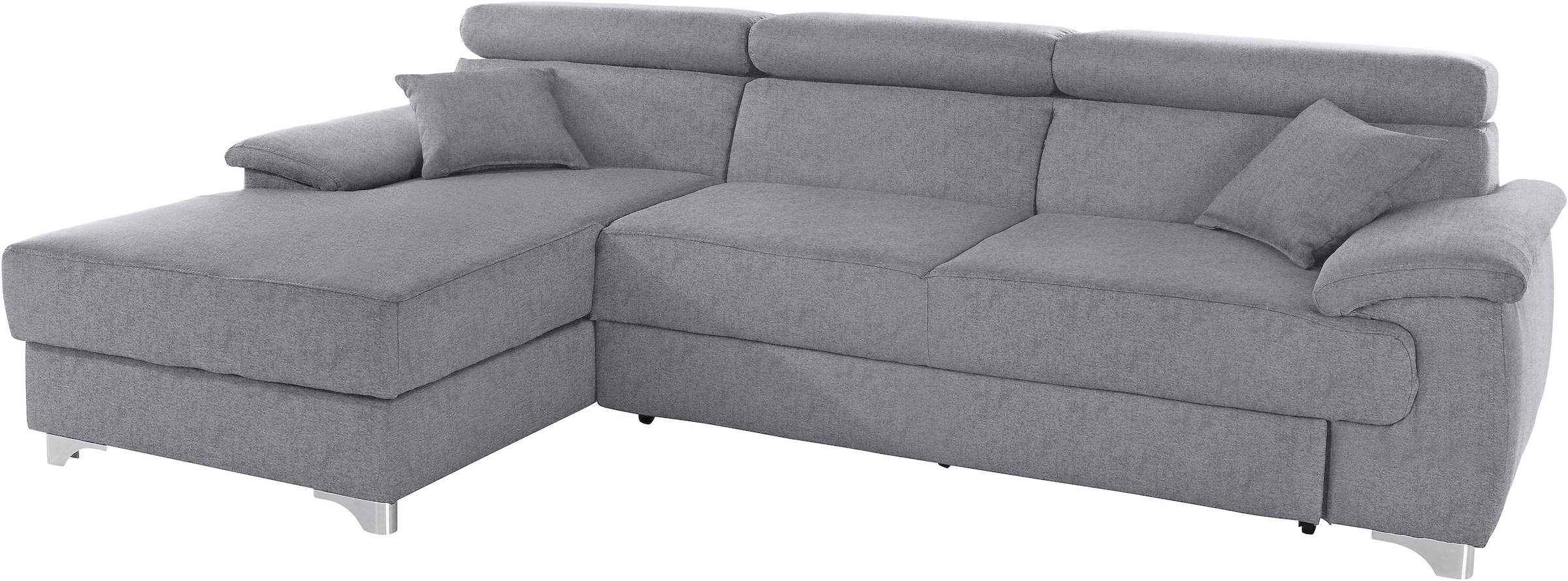DOMO collection Ecksofa "Mira, inklusive Kopfteilverstellung für mehr Wohlf günstig online kaufen
