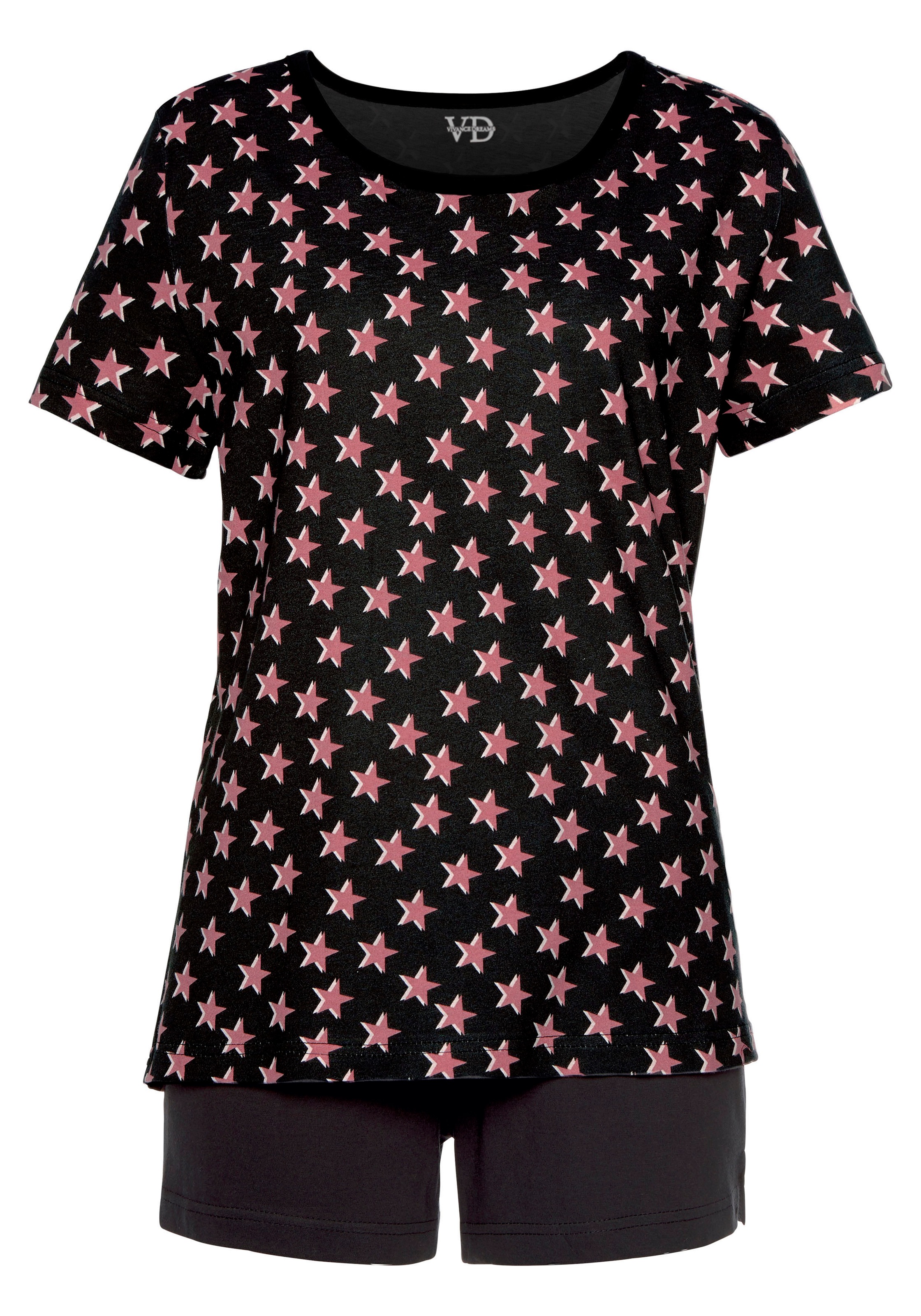 Vivance Dreams Shorty mit Sternchen-Druck günstig online kaufen