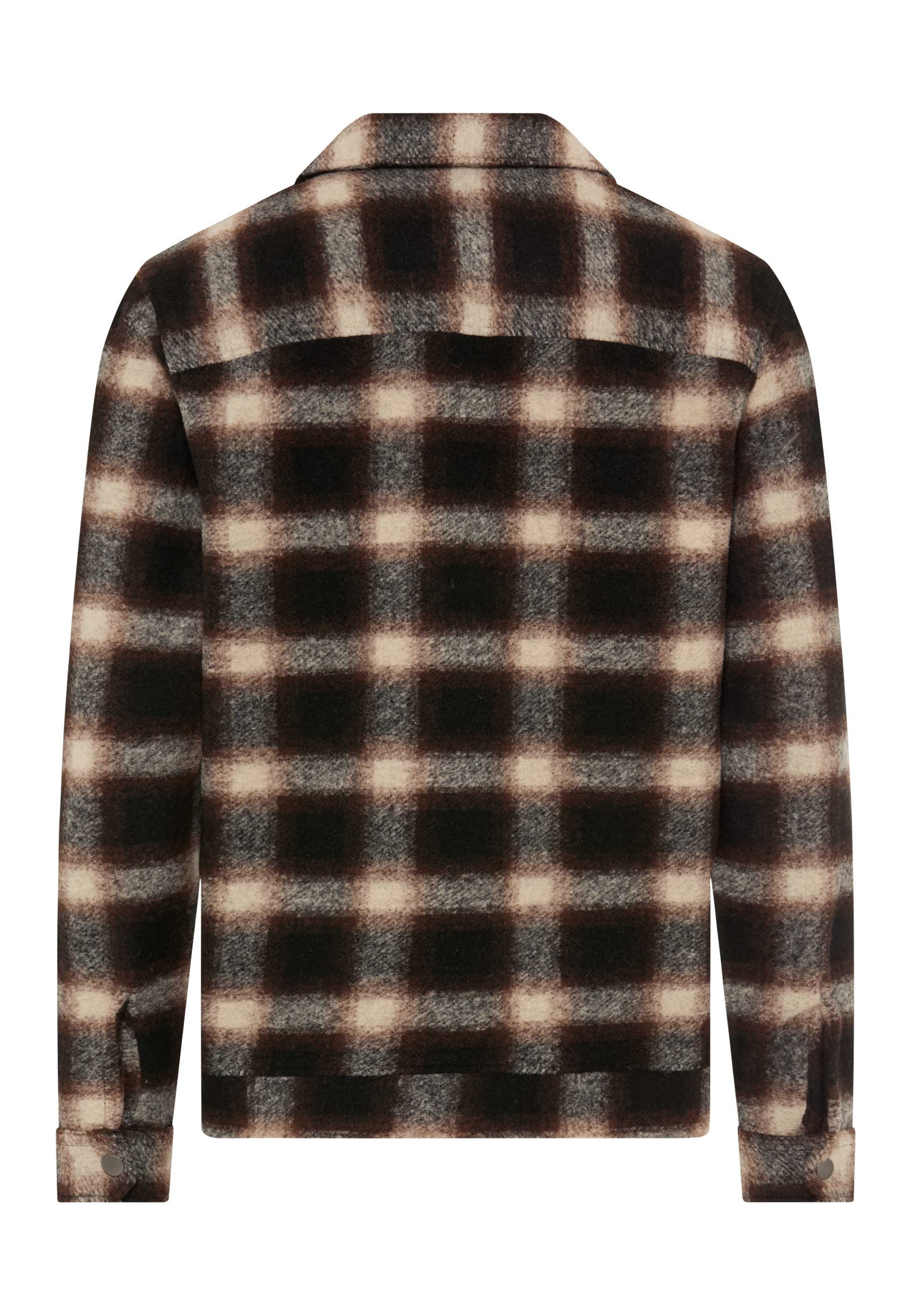 Brax Sweatjacke »Style SANTIAGO« Flanell: Kariertes Overshirt im Wollmix