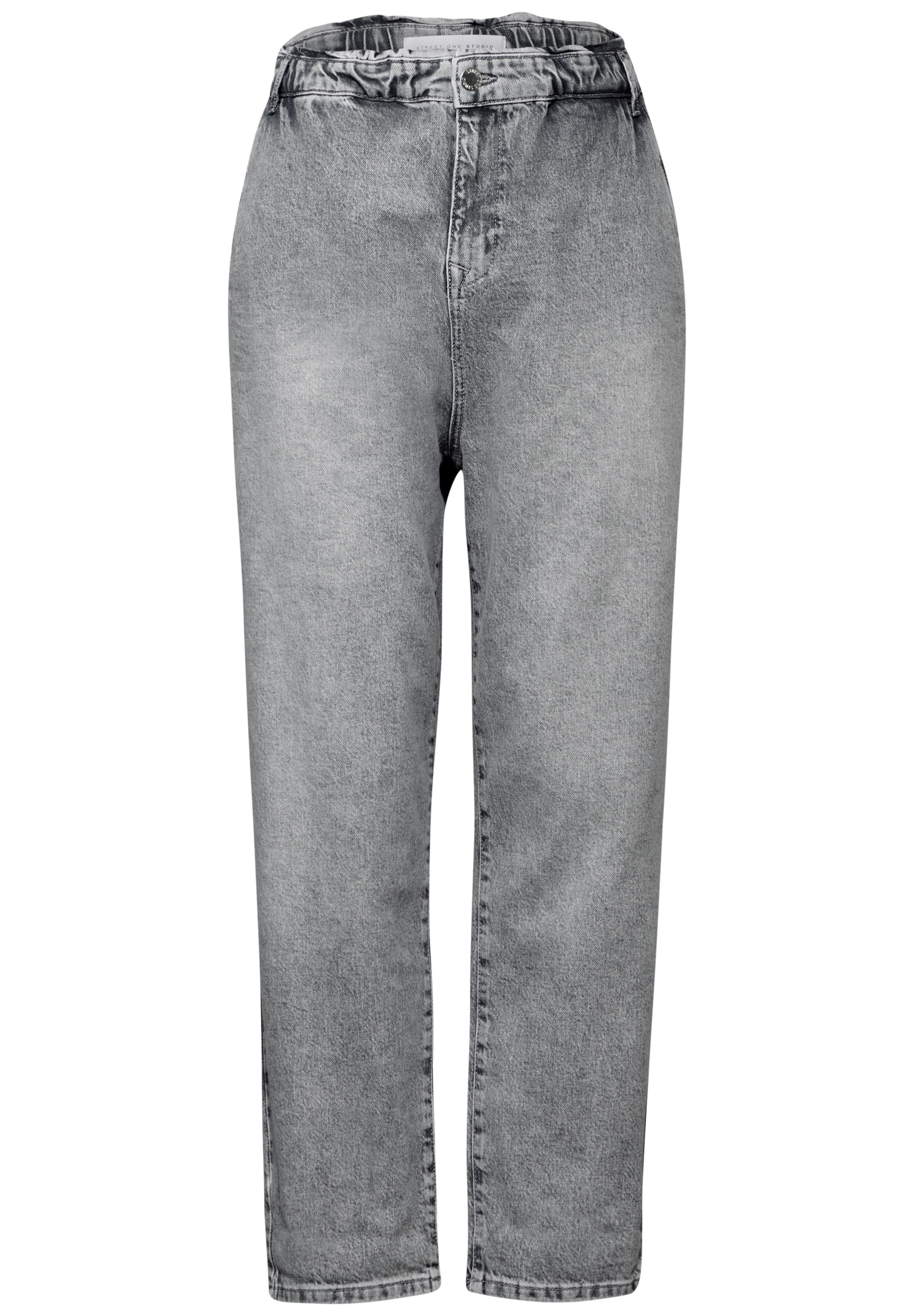 STREET ONE STUDIO Loose-fit-Jeans, in grauer Waschung
