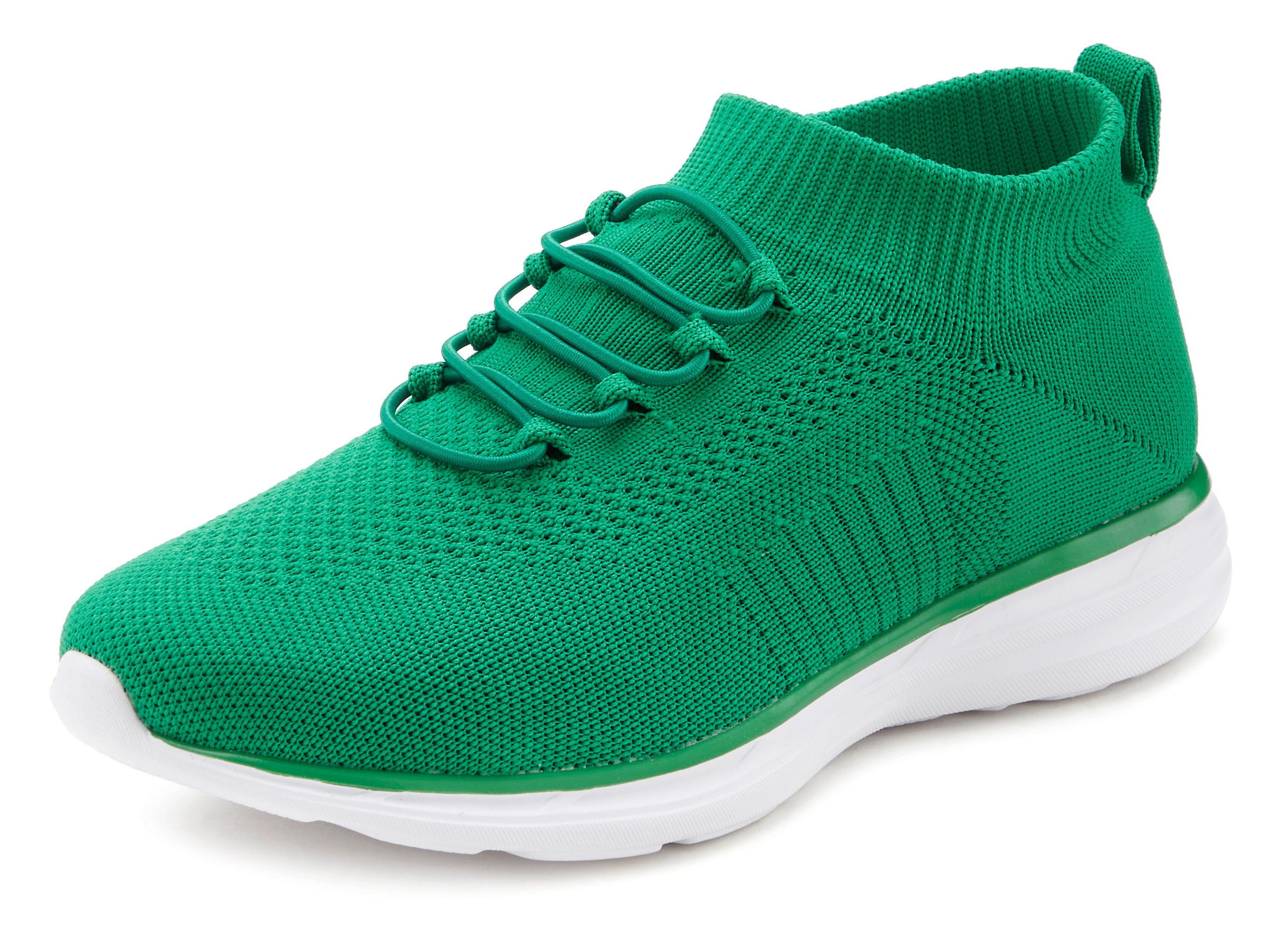 Thumbnail - LASCANA Sneaker "Slipper, Halbschuh, ultraleicht und bequem,", zum Reinschlüpfen mit elastischen Schnürbändern VEGAN