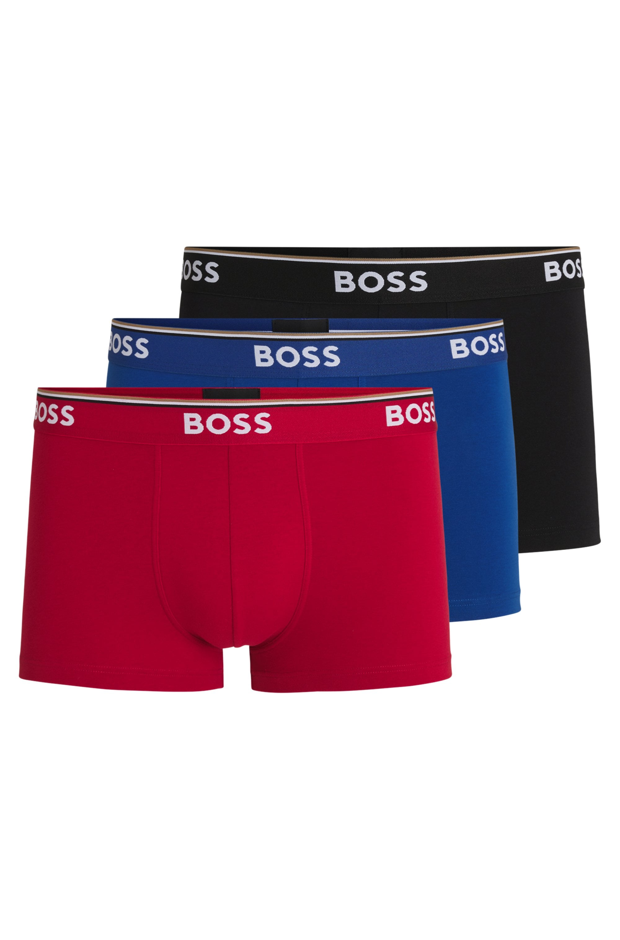 BOSS Boxer, (Packung, 3 St., 3er-Pack), mit BOSS Schriftzug auf dem Bund günstig online kaufen