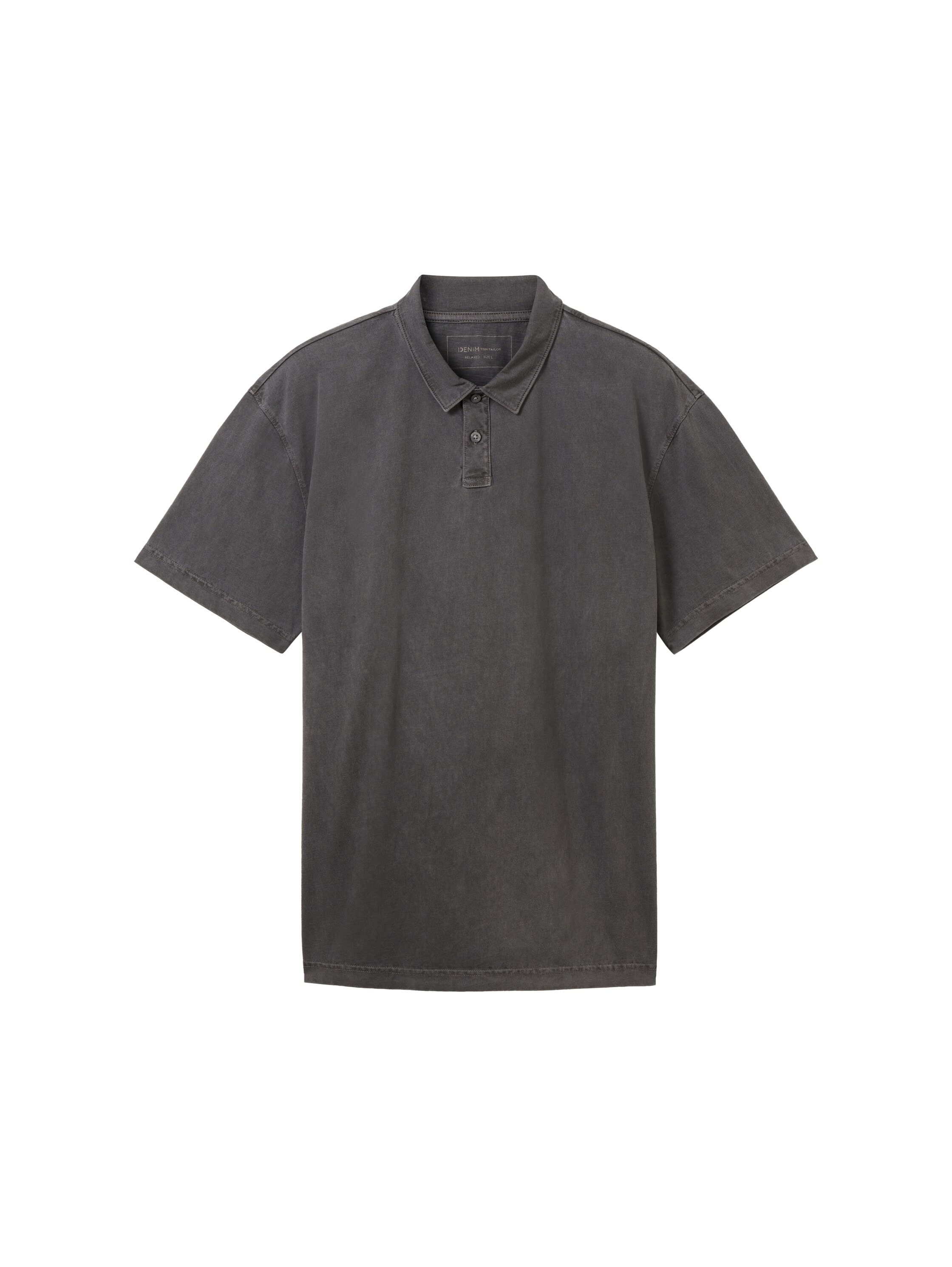 TOM TAILOR Denim Poloshirt, mit halber Knopfleiste