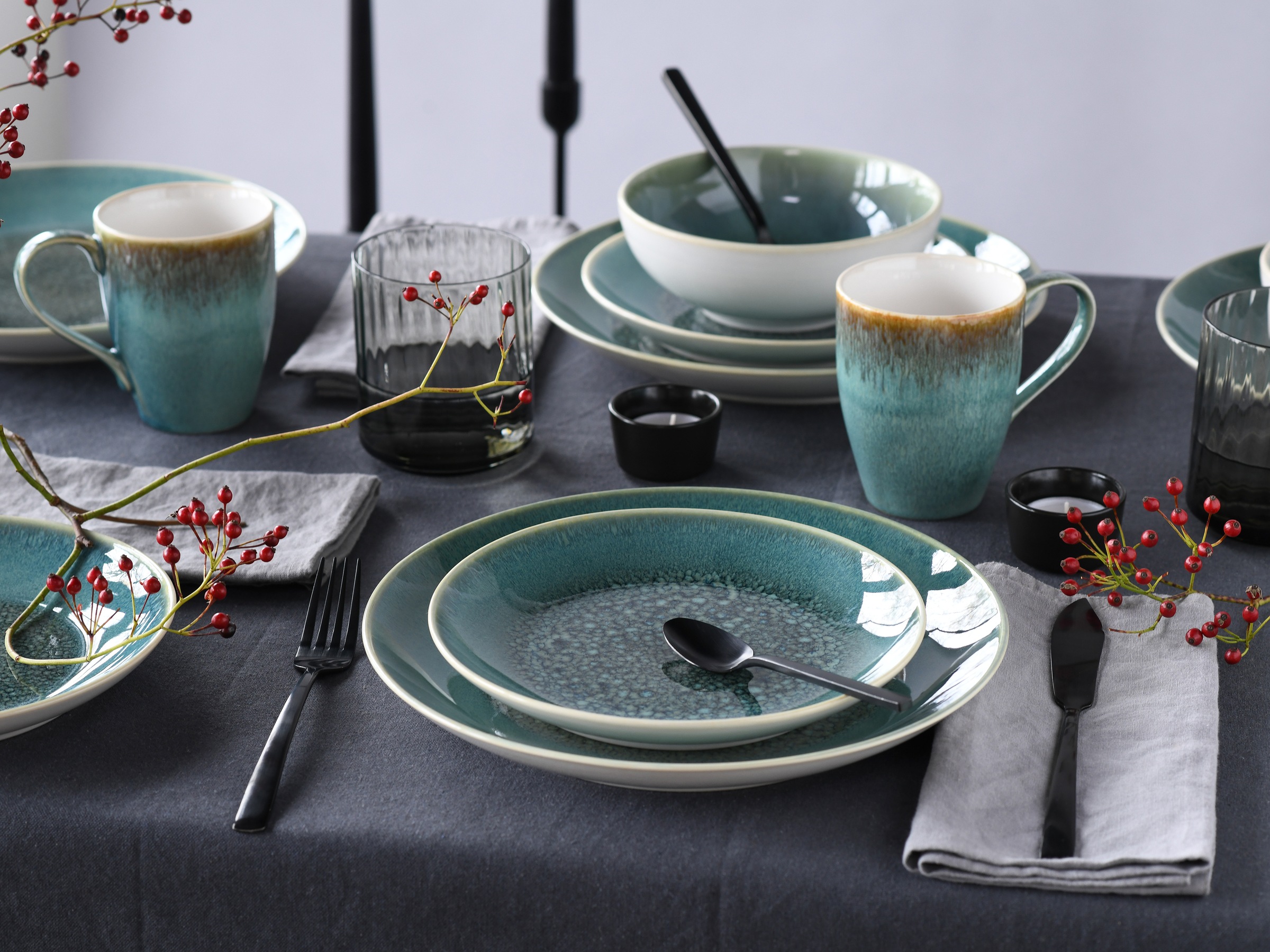 CreaTable Kombiservice "Caldera, Kombi-Service, 16-tlg" Reaktivglasur günstig online kaufen