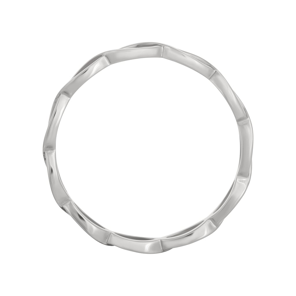 CAÏ Fingerring »925/- Sterling Silber rhodiniert Cut Outs Stacking«