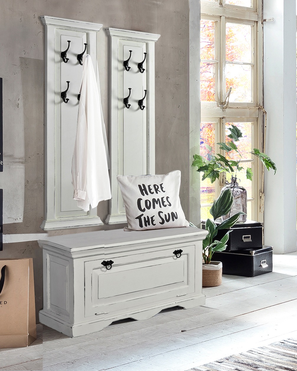 SIT Garderoben-Set "Toledo" 3 Stk. tlg. im Shybby Chic Stil, 3-teilig günstig online kaufen