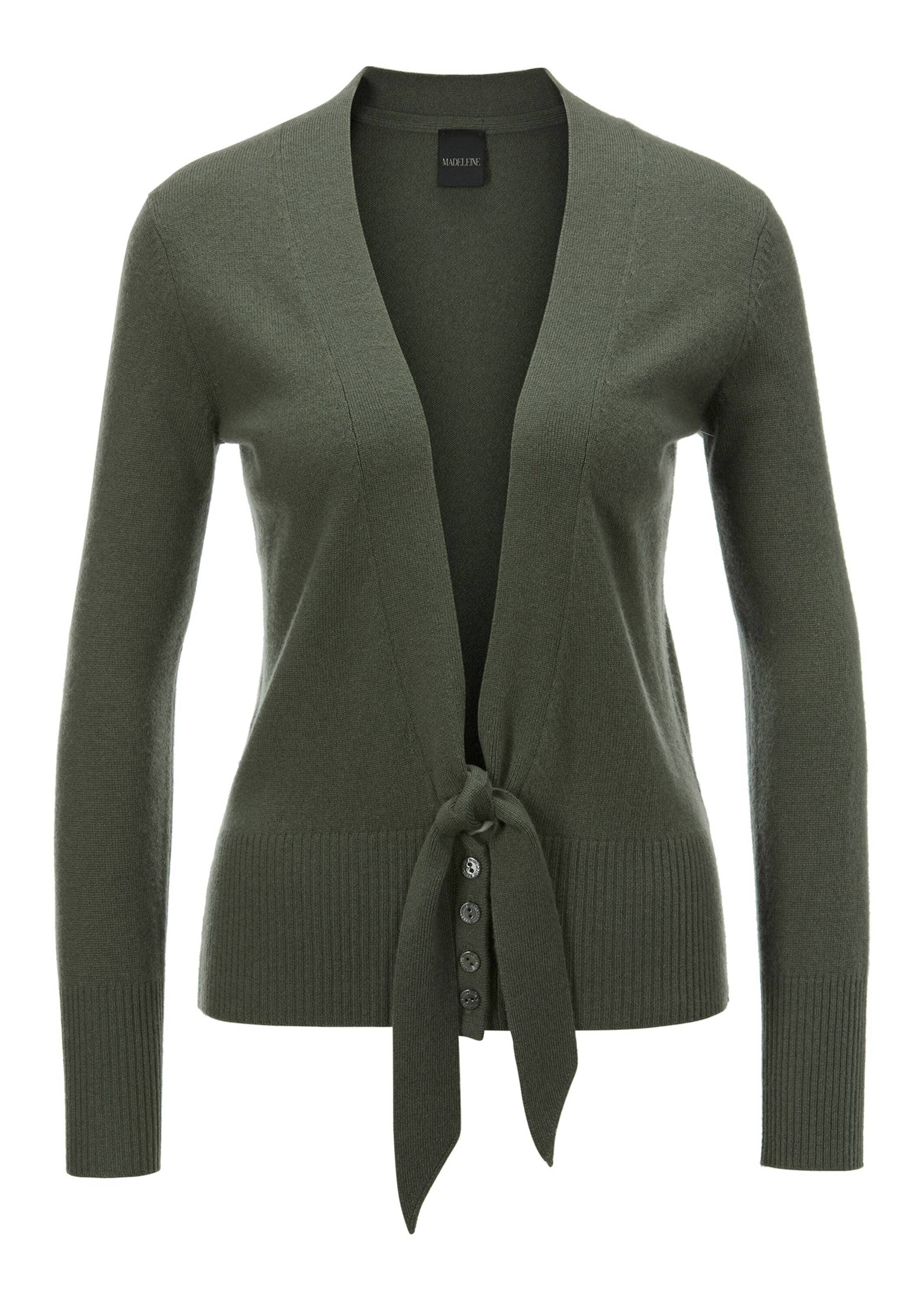 MADELEINE Strickjacke "Strickjacke Kaschmirstrickjacke mit V-Ausschnitt"