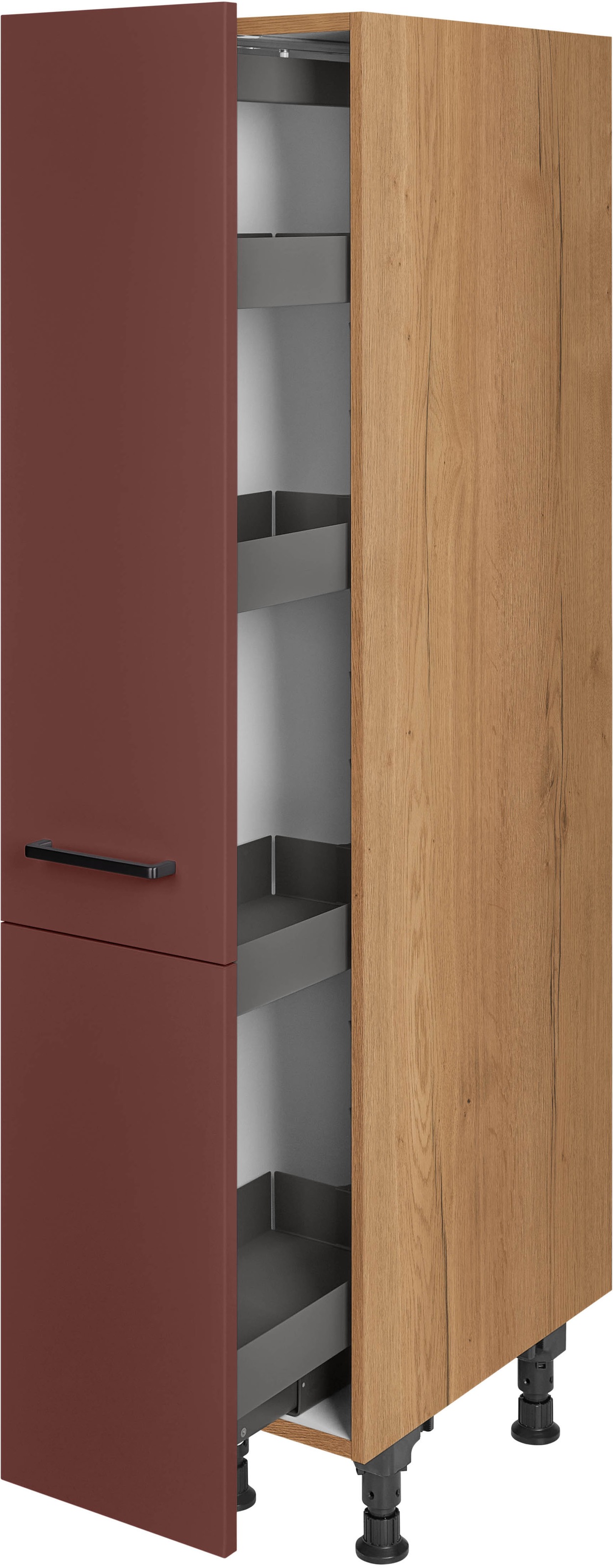 nobilia® Apothekerschrank »"Easytouch", mit 4 Einhängekörben, Breite 30 cm, Höhe 167,8 cm,«, vormontiert, Ein- und Auszugsdämpfung SoftStoppPro
