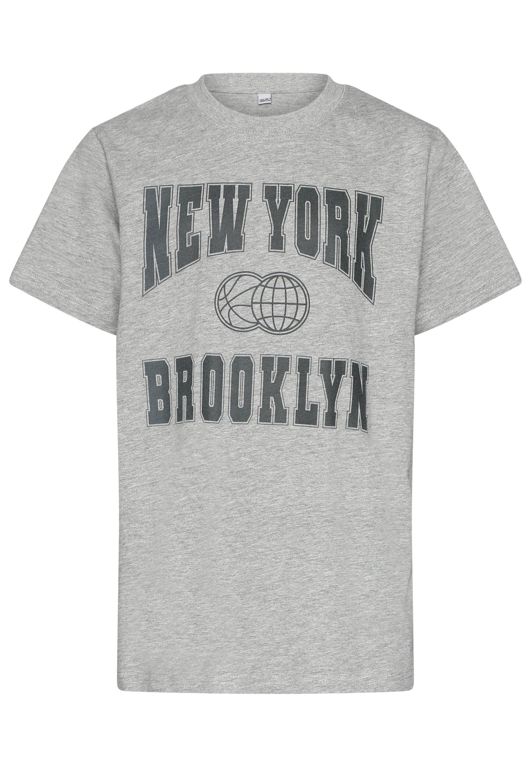 URBAN CLASSICS T-Shirt »Urban Classics T-Shirt 2 Pack - kurzarm - New York & Brookly«, (1 tlg.)