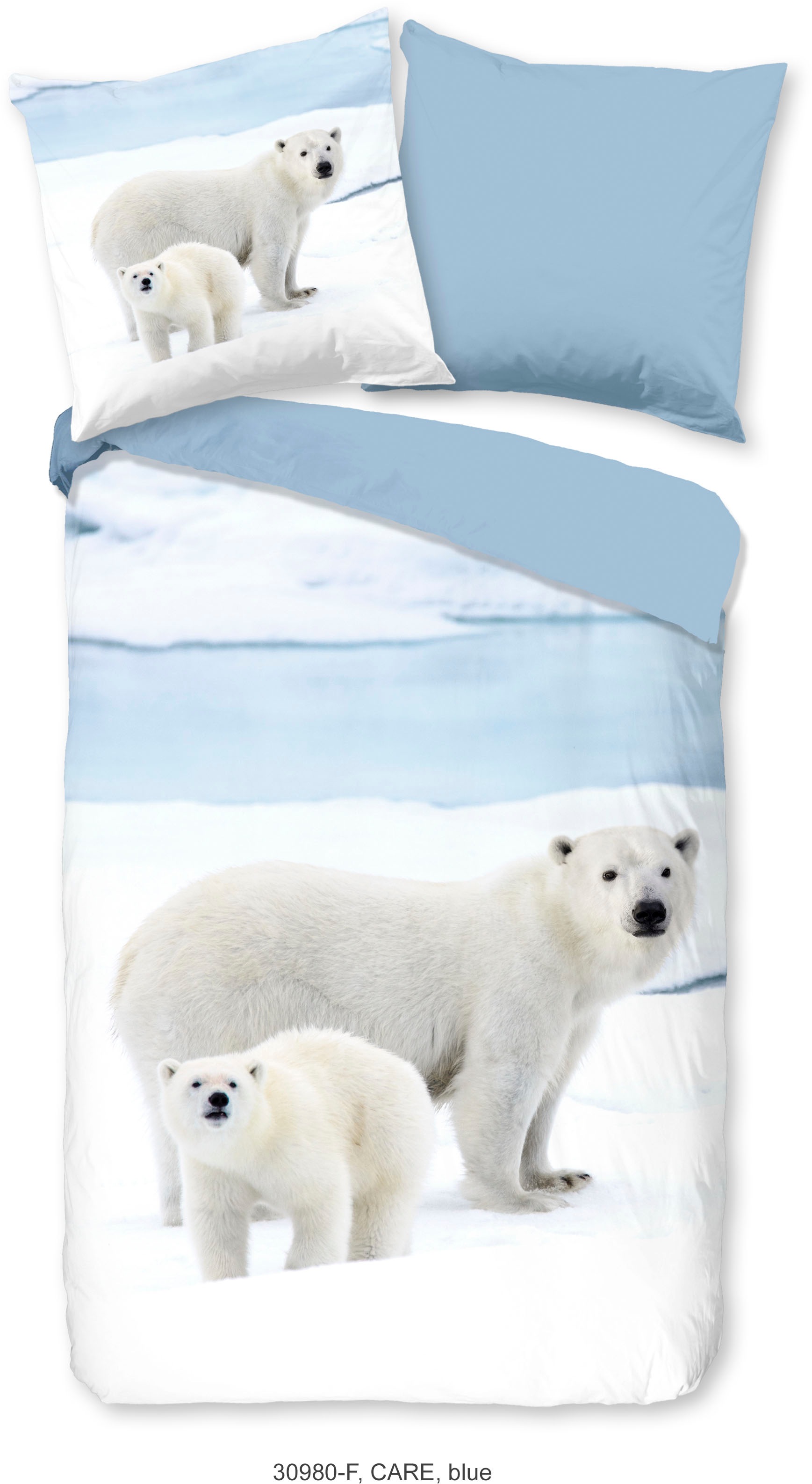 good morning Wendebettwäsche "Care" 2 Stk. Biber, 135x200, Warm, Weich, Wen günstig online kaufen