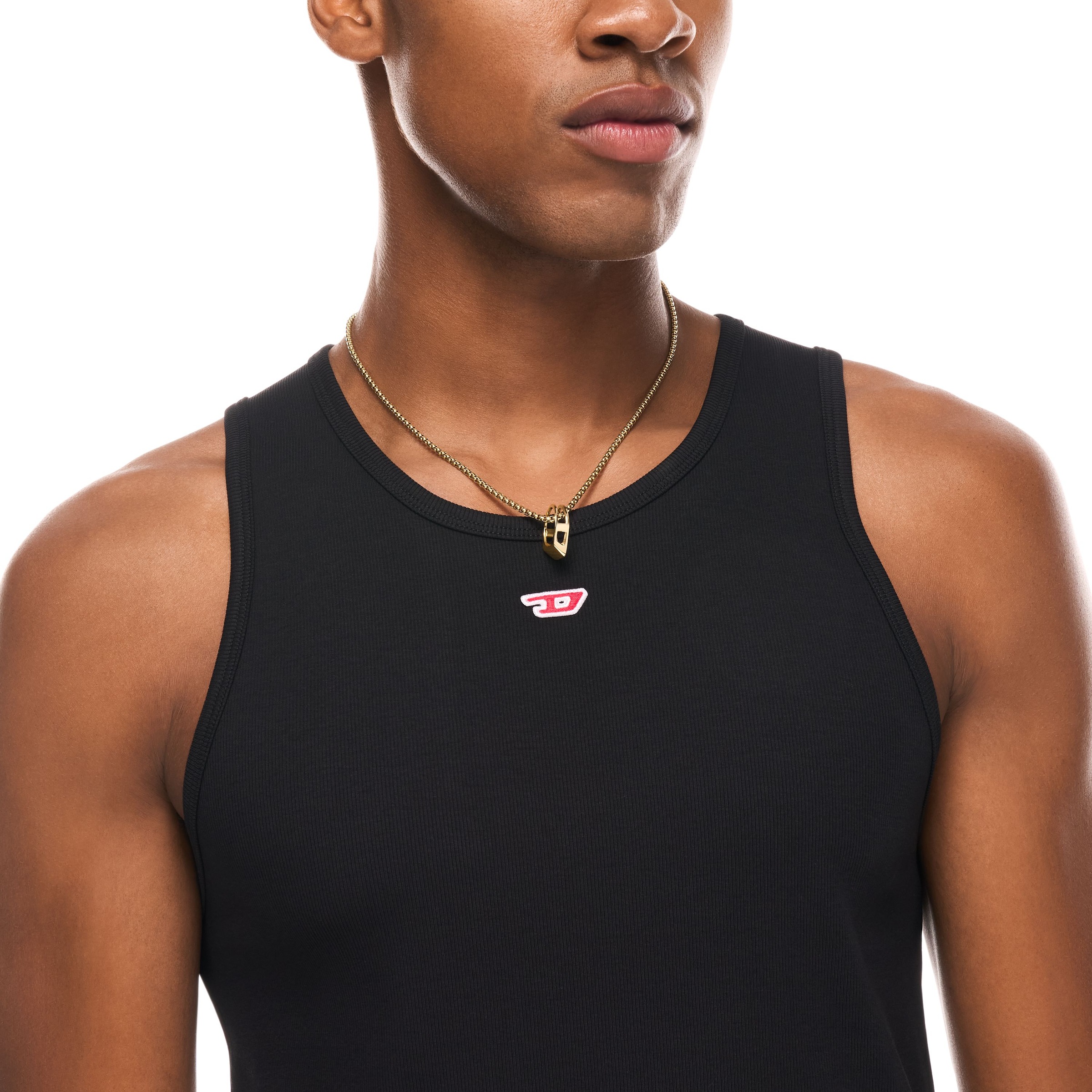 Diesel Kette mit Anhänger »Schmuck Geschenk Edelstahl D LOGO«