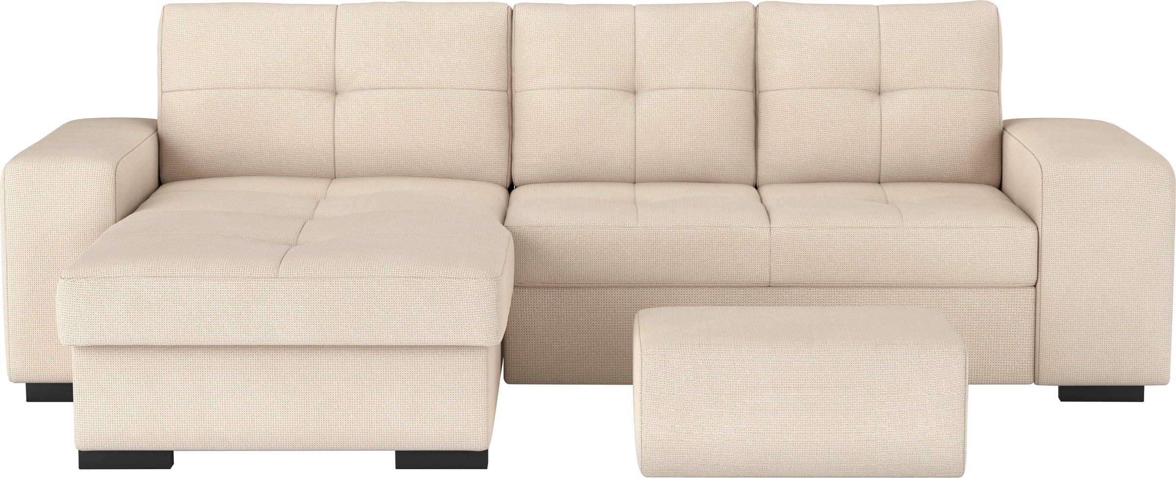 COTTA Ecksofa "Mattina L-Form", mit Hocker, wahlweise mit Bettfunktion & Be günstig online kaufen