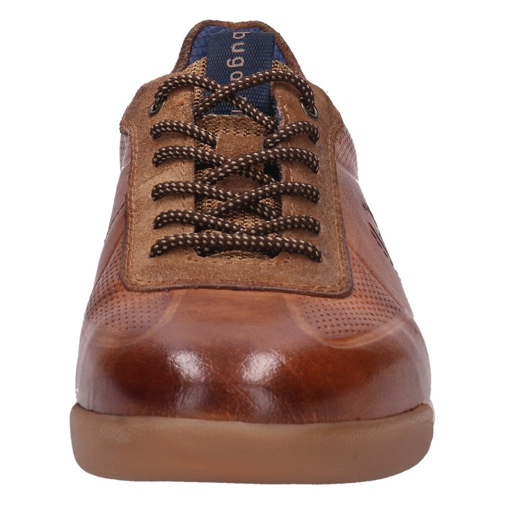 Schuhe Sportive Schuhe bugatti Sneaker, mit Textilband auf der zunge cognac-used