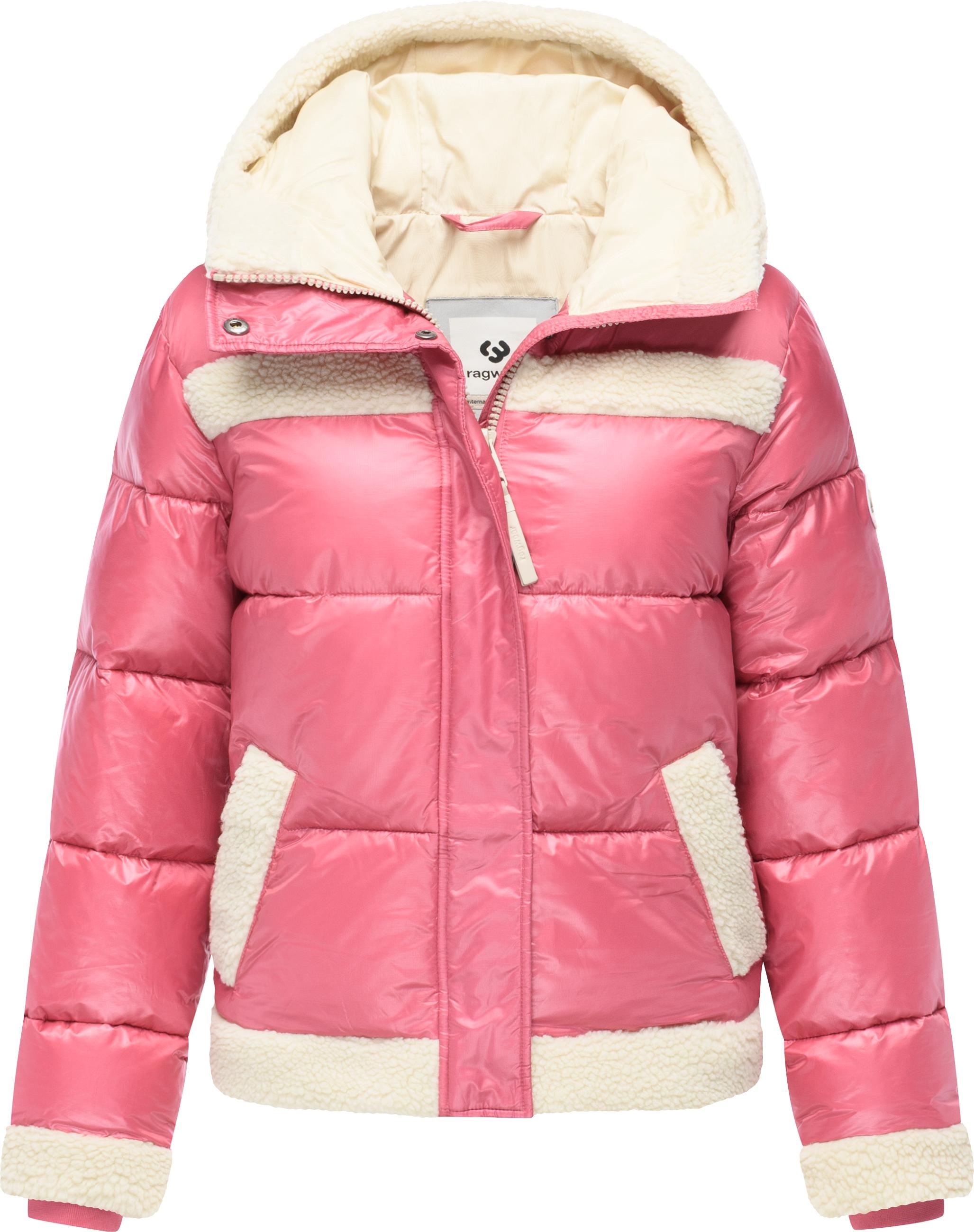 Ragwear Winterjacke »Editah Shiny YOUMODO« mit Kapuze Jacke mit Plüsch-Details und glänzender Optik