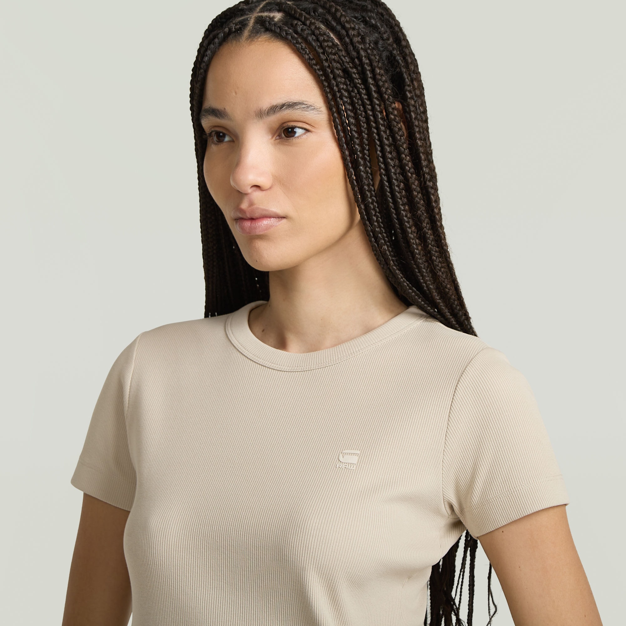G-STAR T-Shirt "Rib Cap Sleeve", aus Rippjersey, Slim Fit günstig online kaufen
