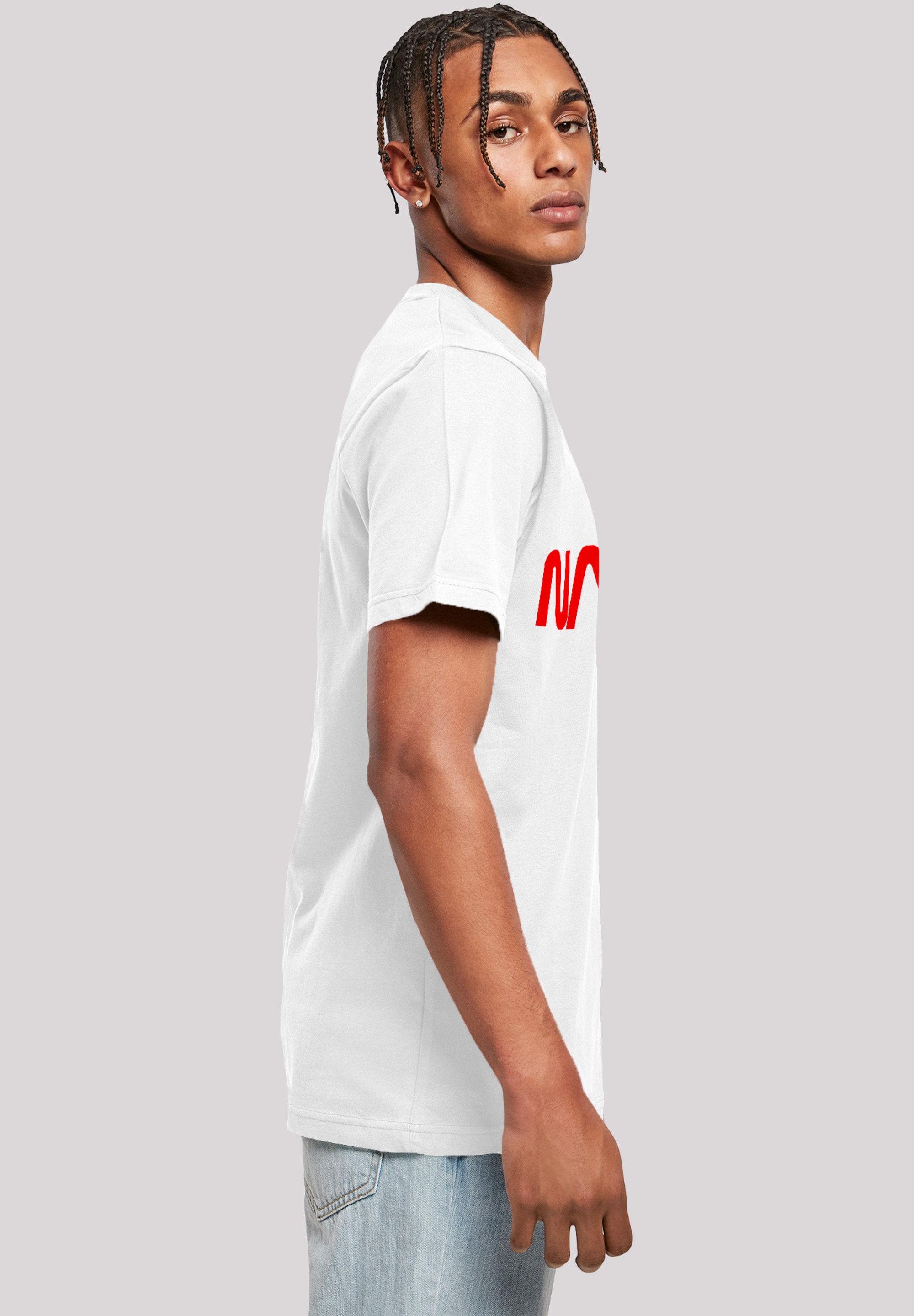 F4NT4STIC T-Shirt »NASA Modern Logo White«, Herren,Premium Merch,Regular-Fit,Basic,Bedruckt