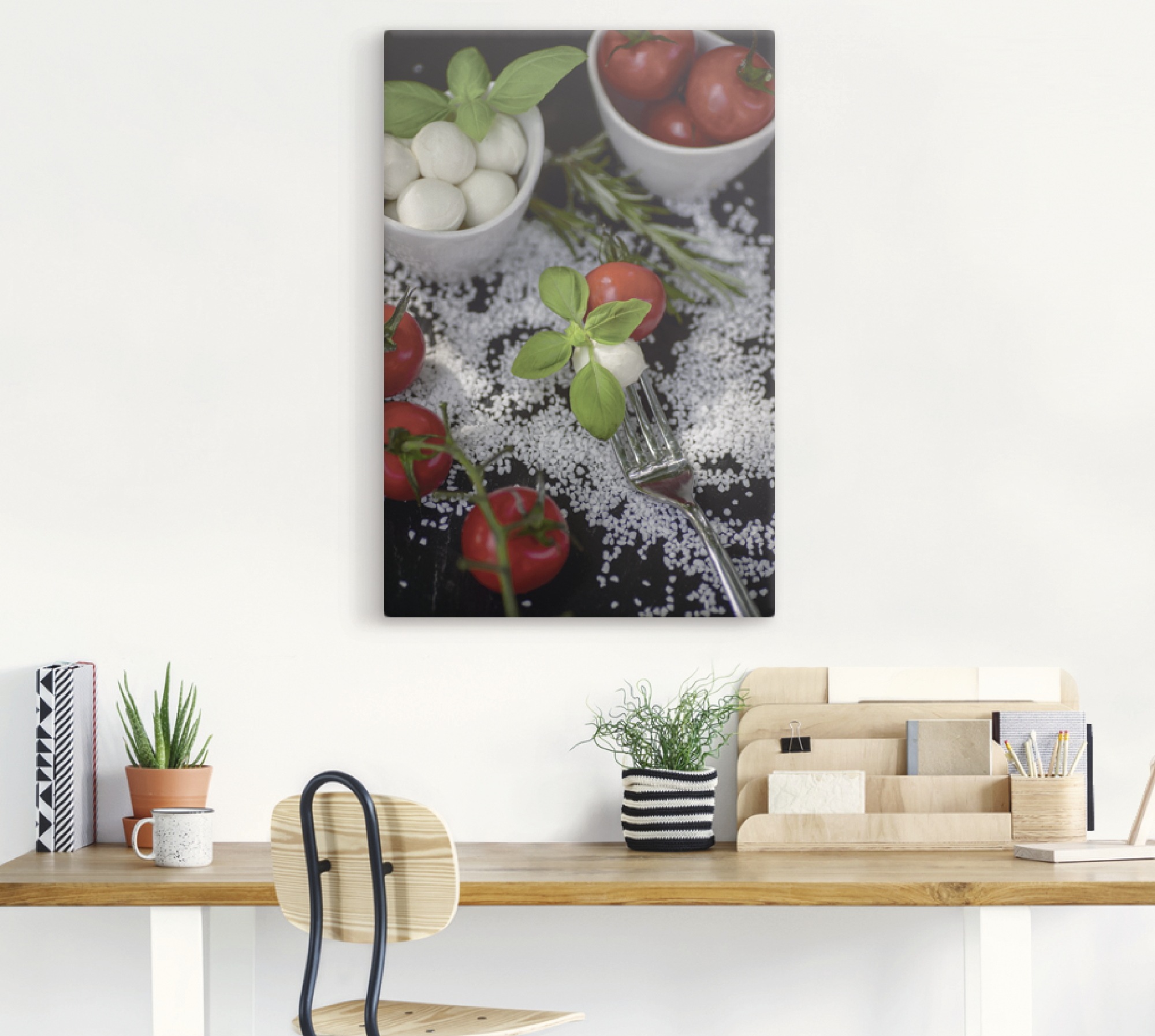 Artland Wandbild »Mediterranes aus der Küche«, Lebensmittel, (1 St.), als Leinwandbild, Wandaufkleber in verschied. Größen