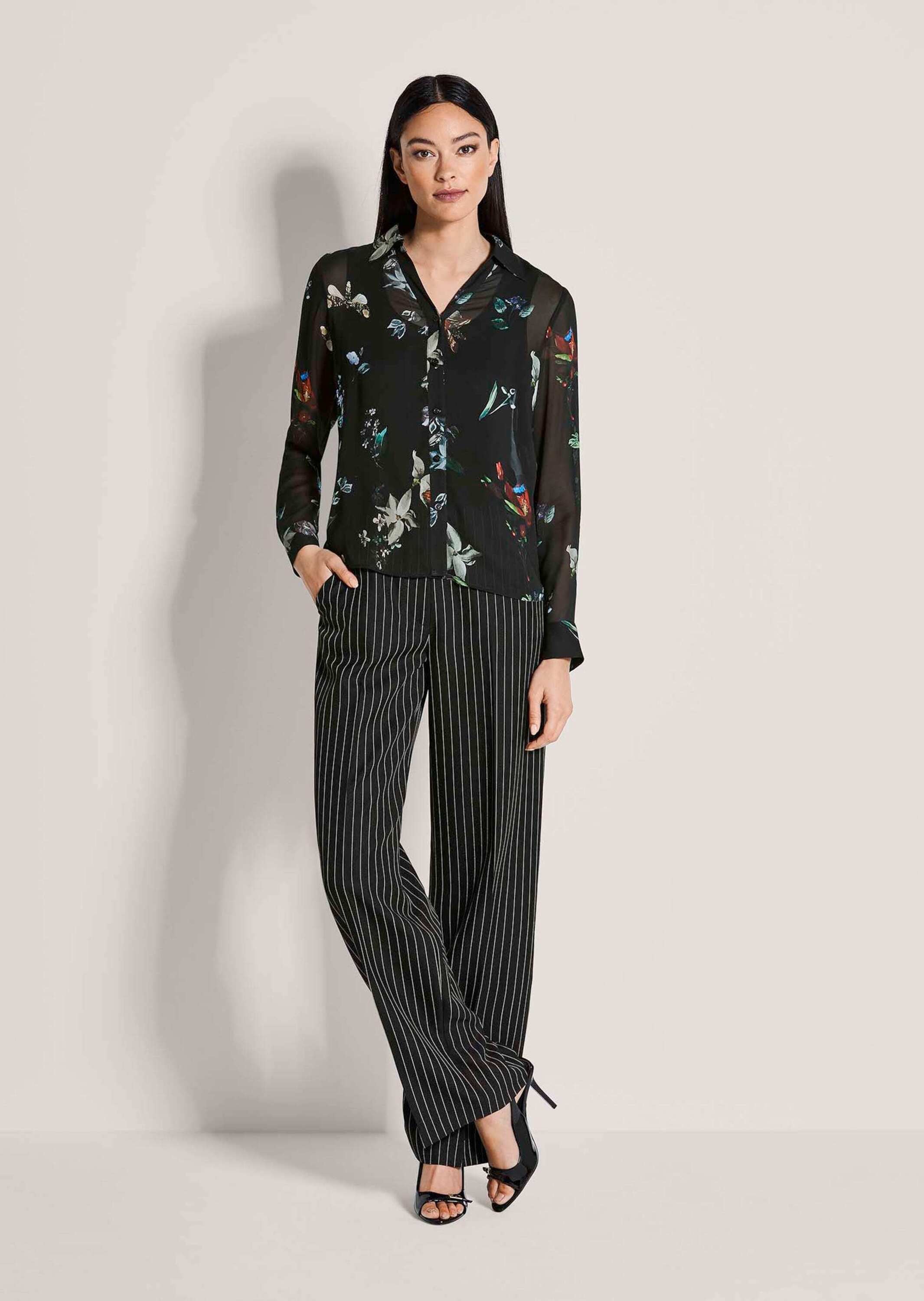 MADELEINE Langarmbluse »Bluse Viskosebluse mit floralem Muster«