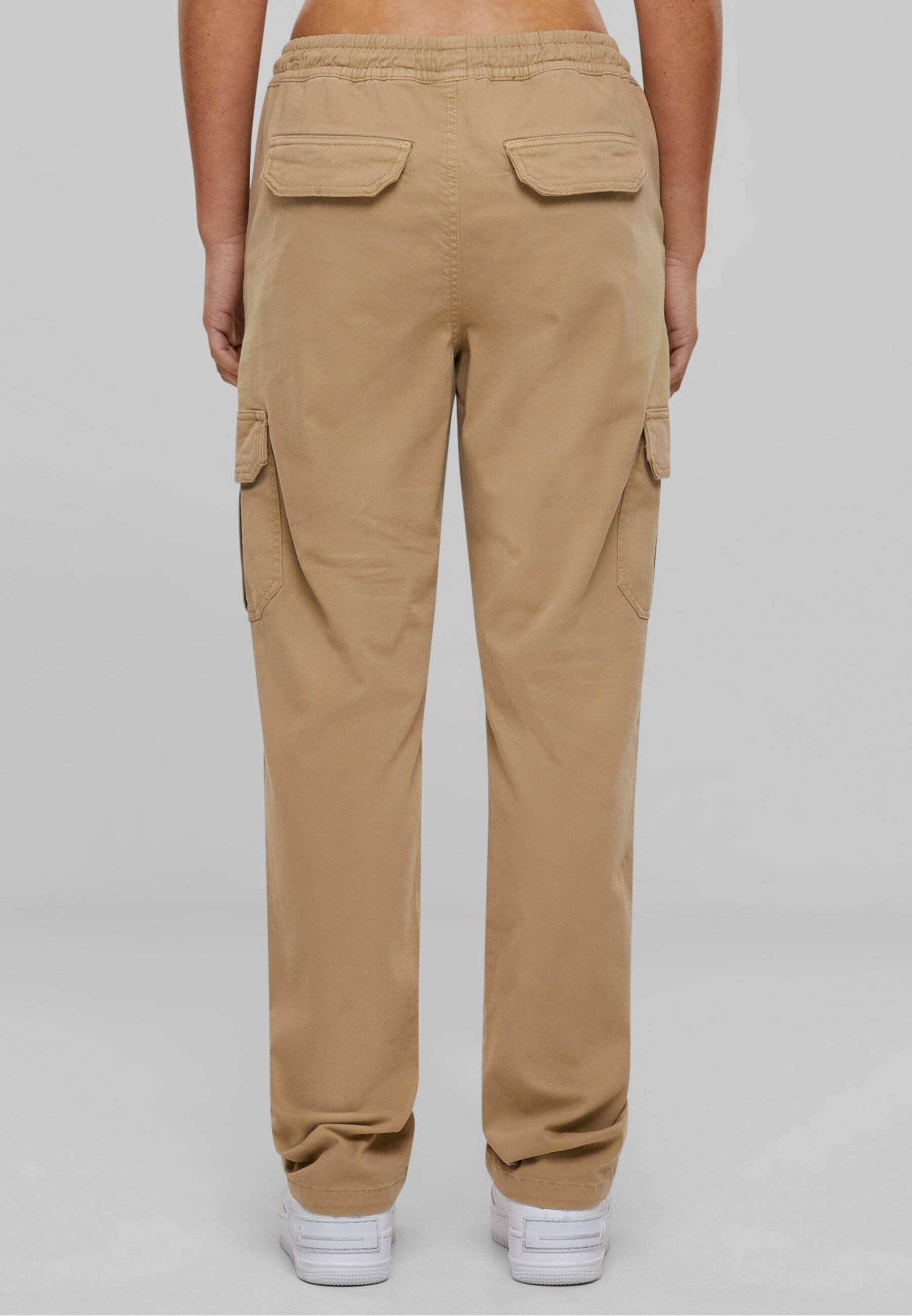 URBAN CLASSICS Cargohose »Urban Classics Damen Ladies High Waist Twill Cargo Pants«, (1 tlg.)
