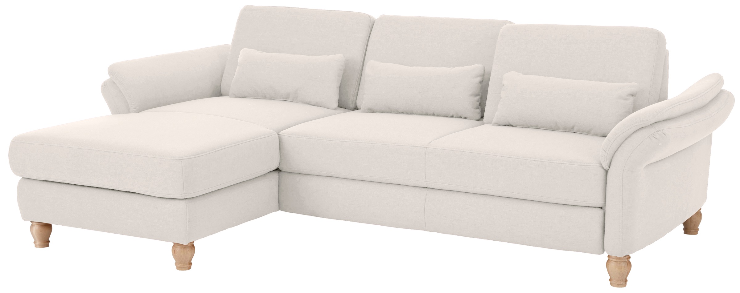Home affaire Ecksofa »Palace L-Form«, incl. Sitztiefenverstellung, wahlweise mit Bettfunktion und Stauraum