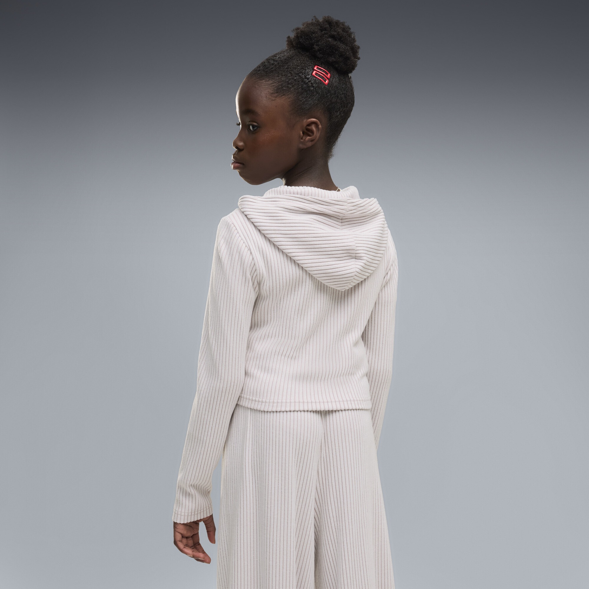 PUMA Sweatjacke »Essentials Slim Gerippter Hoodie Mädchen«