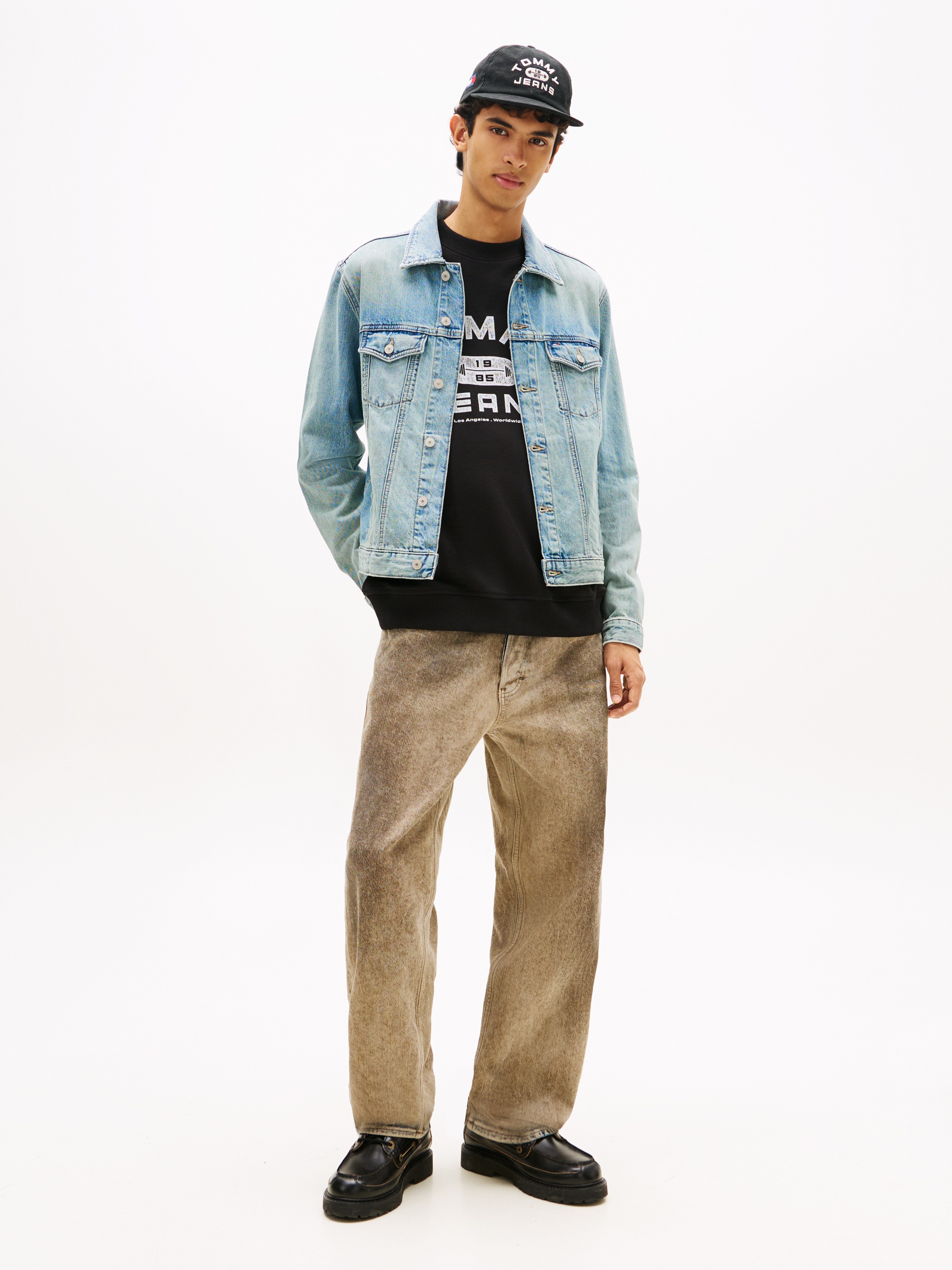 Thumbnail - Tommy Jeans Jeansjacke "RYAN REGULAR TRUCKER" ohne Kapuze Regular fit mit Taschen