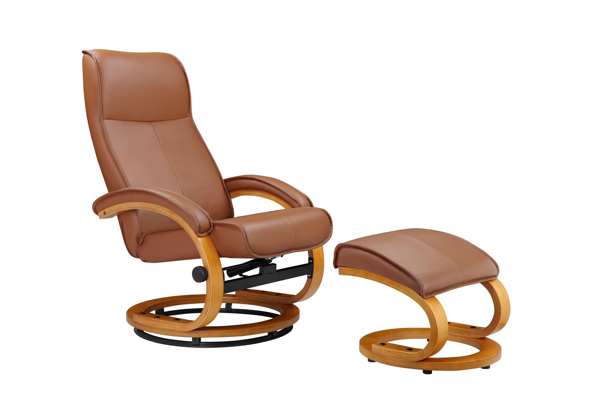 OTTO home Relaxsessel "mit Hocker PARIS Naturleder- OTTO. Verlässliche Qualität." Set, bestehend aus Sessel und Hocker, 2 Stk. tlg. Relaxfunktion, Dreh- und Kippfunktion, Unser Dauertiefpreis