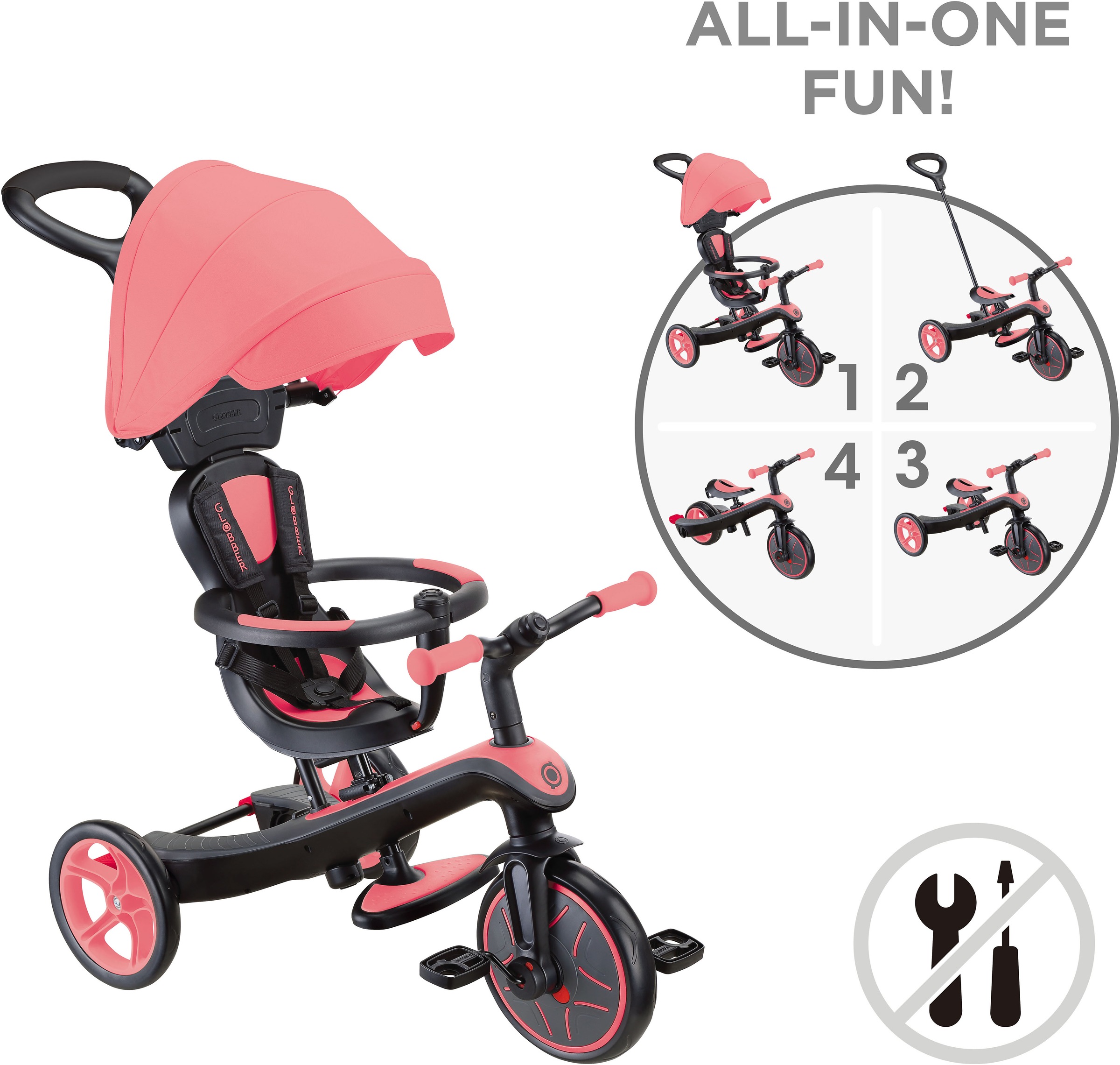 Globber Dreirad »EXPLORER TRIKE 4in1«