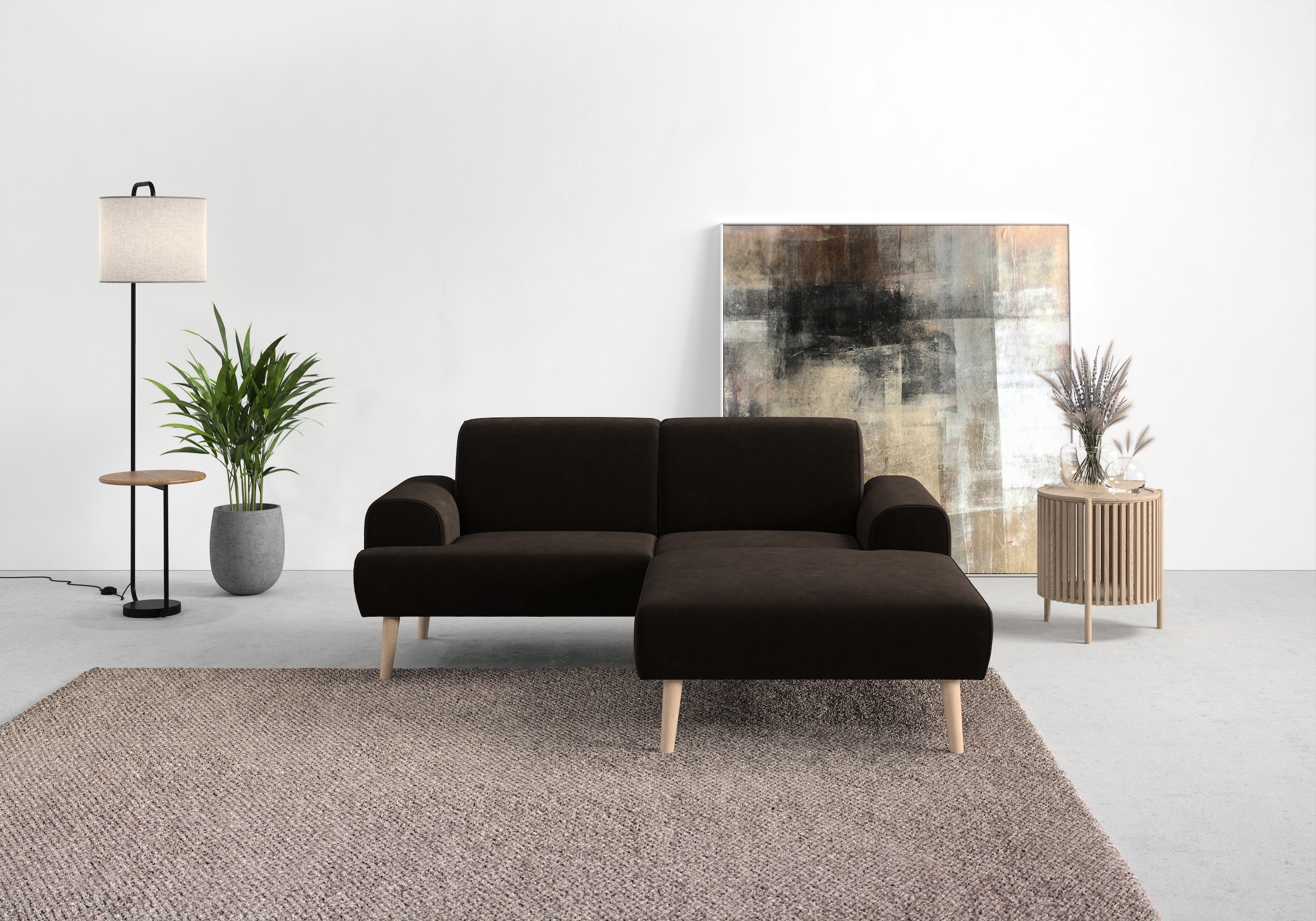 Home affaire Ecksofa "Swift Scandic Design, komfortabler Federkern, Breite günstig online kaufen