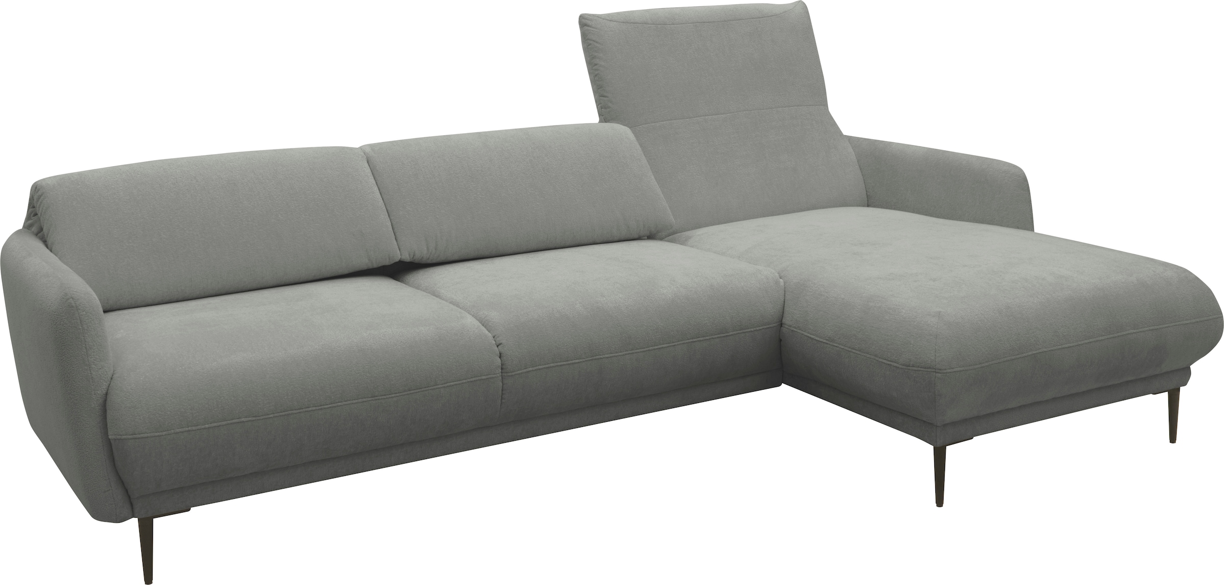 andas Ecksofa »Skovsende Sitzbreite 245 cm, Rückenlehne stufenlos hochklappbar für«, individuellen Sitzkomfort Kopfteilverstellung, L-Form