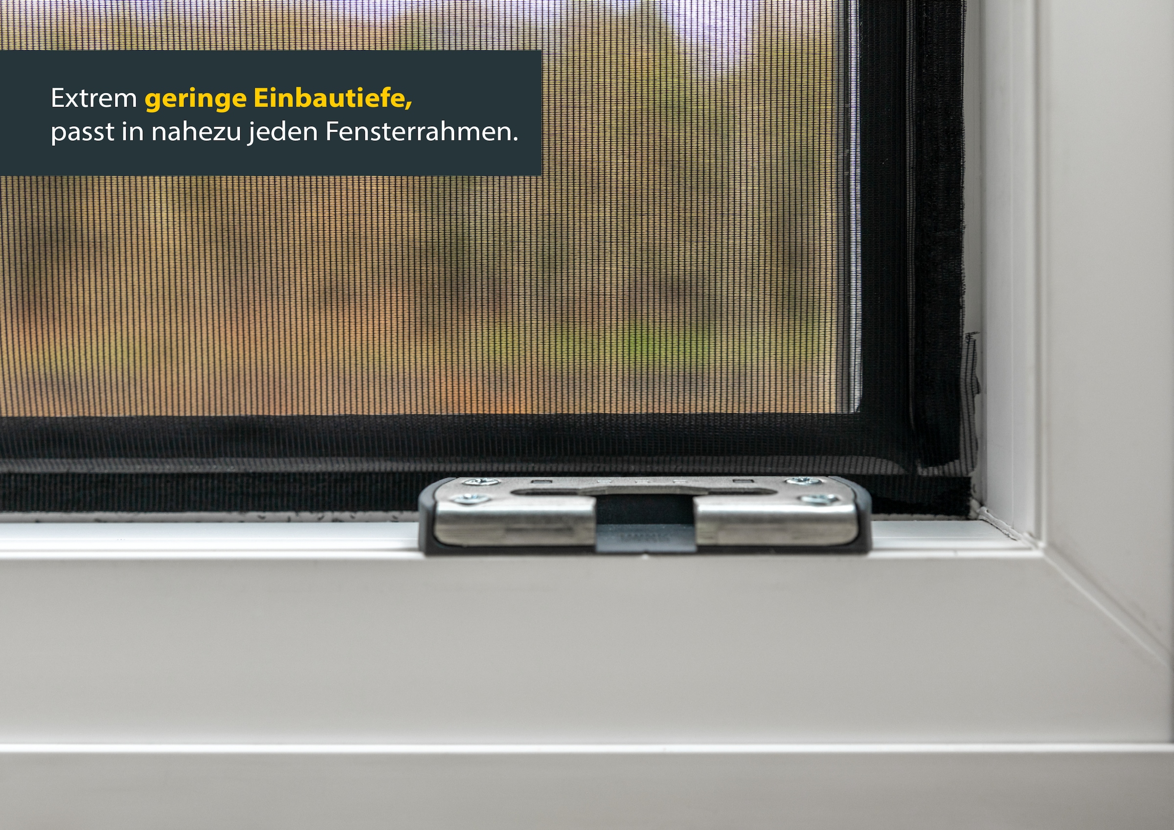 SCHELLENBERG Fliegengitter-Gewebe »mit Pollenschutz für Fenster«, Insektenschutz, einfache Klebe-Montage, 130 x 150 cm, anthrazit