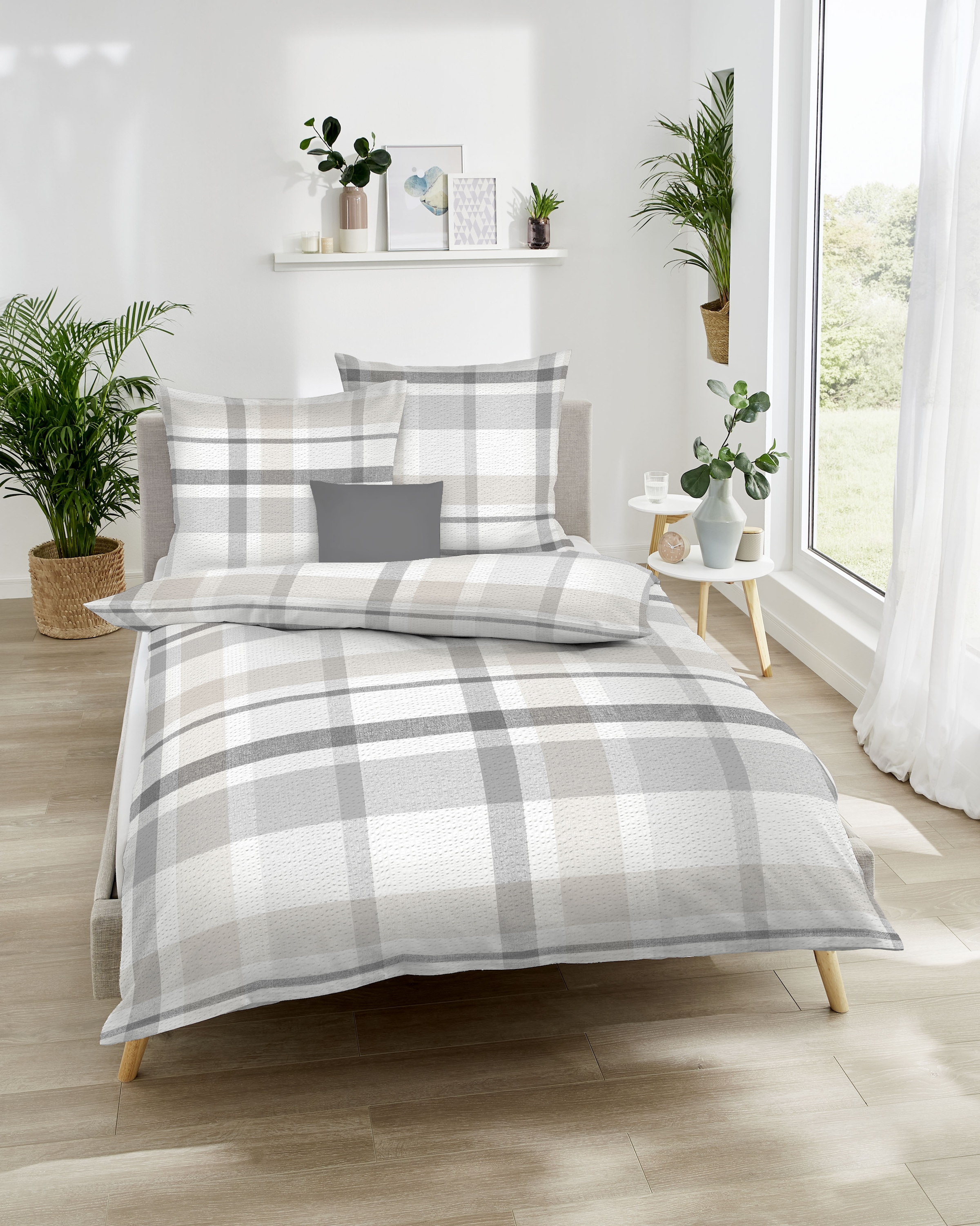 Kaeppel Bettwäsche "Madras Karo" 2 Stk. tlg. Mit Karomuster günstig online kaufen