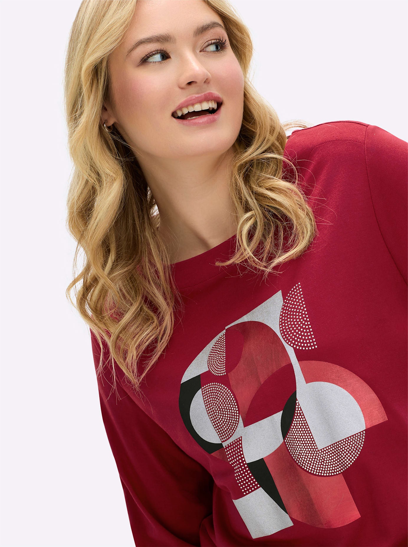 Sheego Langarmshirt »Langarm-Shirt«, (1 tlg.)