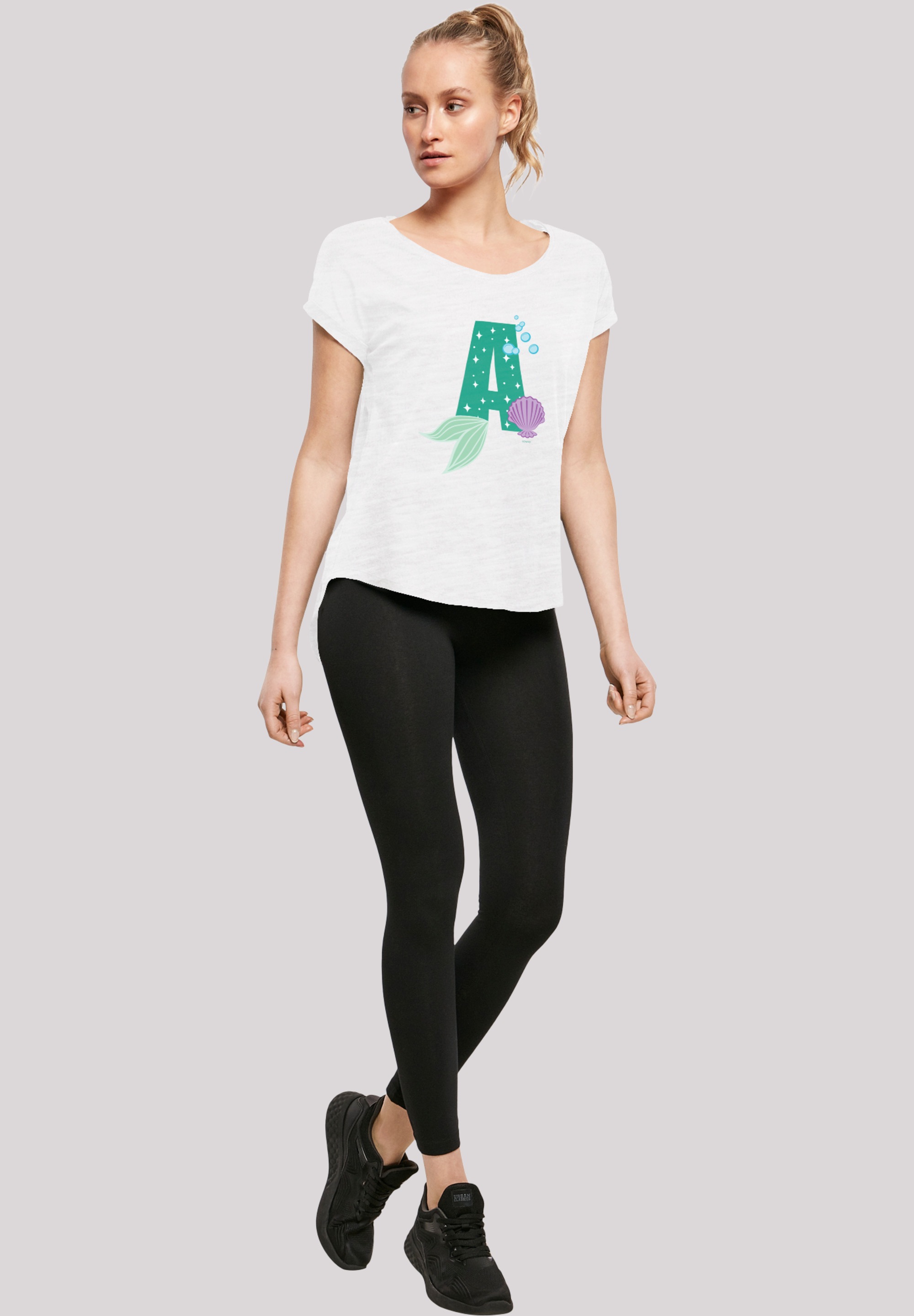 F4NT4STIC T-Shirt »Disney Alphabet A Is For Arielle die Meerjungfrau«, Print