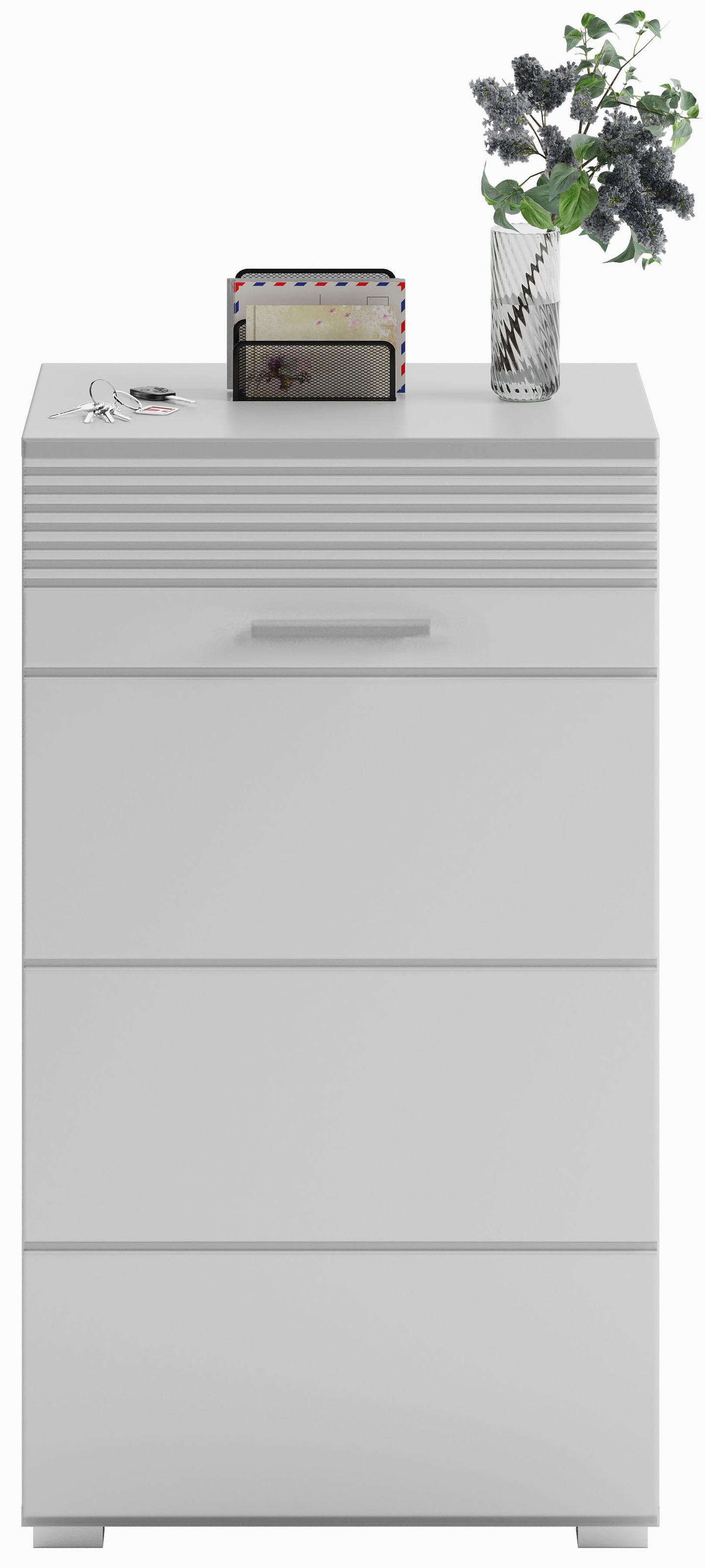 Thumbnail - Home affaire Garderoben-Set "Malmö, Breite 115cm, MDF Front mit Rillenfräsung, 4-teilig, best. aus:" 4 Stk. tlg.