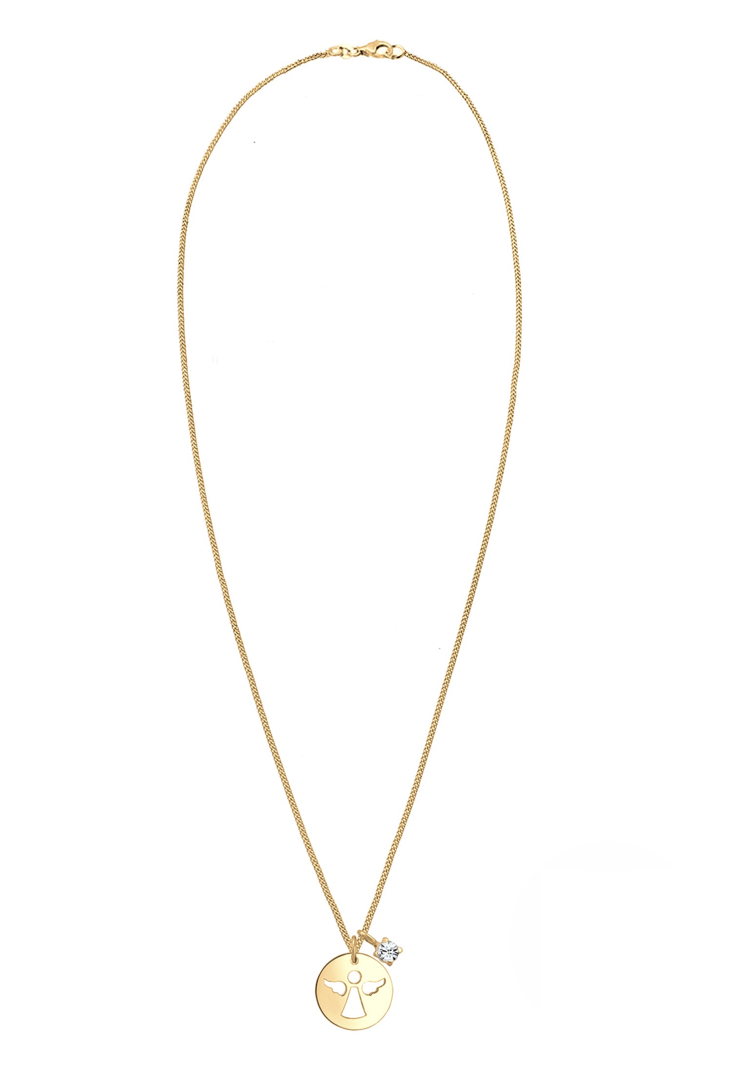 ELLI Engel Weiß 925 Sterling Silver Necklace Gold 45cm 2
