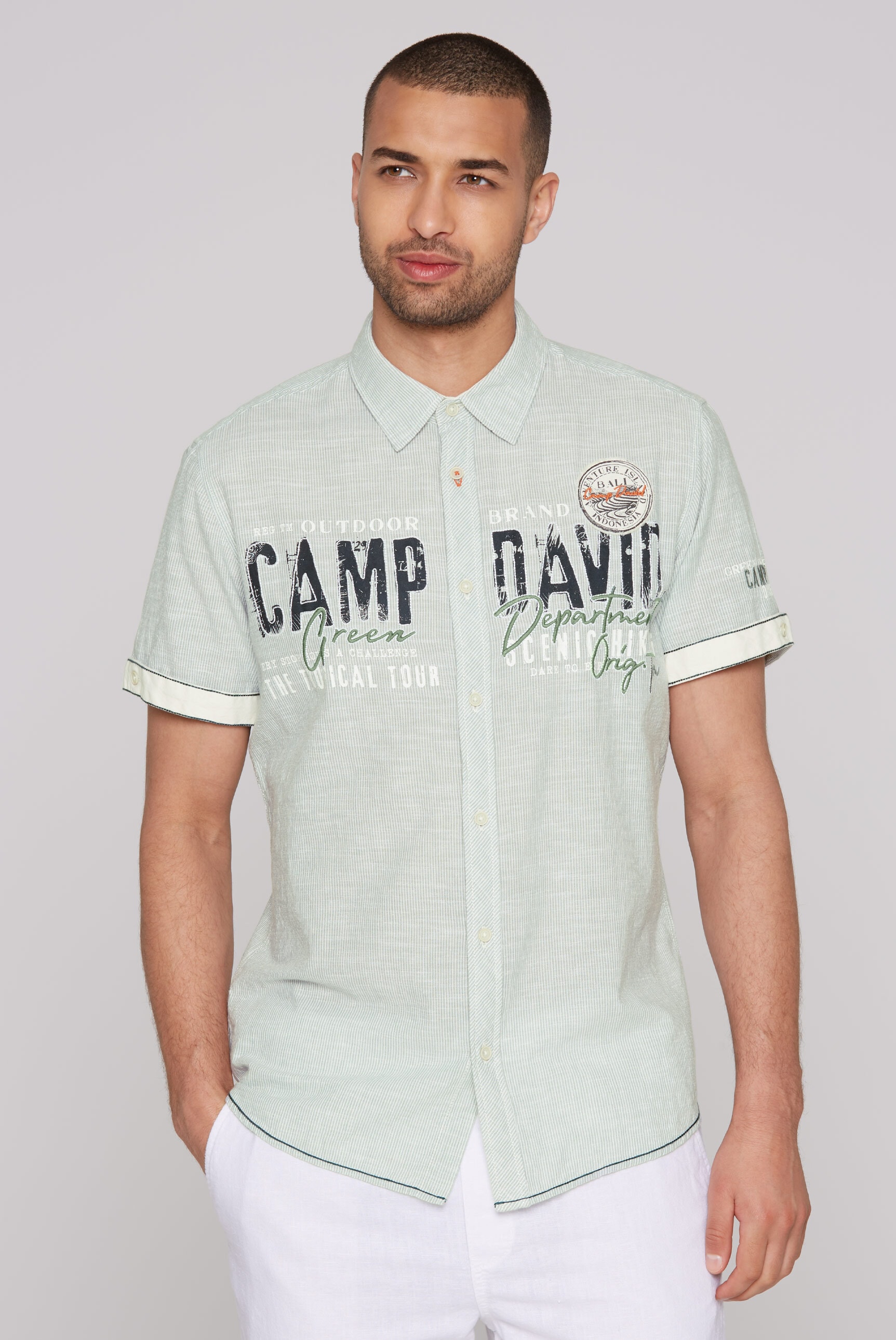 CAMP DAVID Kurzarmhemd, aus Baumwolle günstig online kaufen