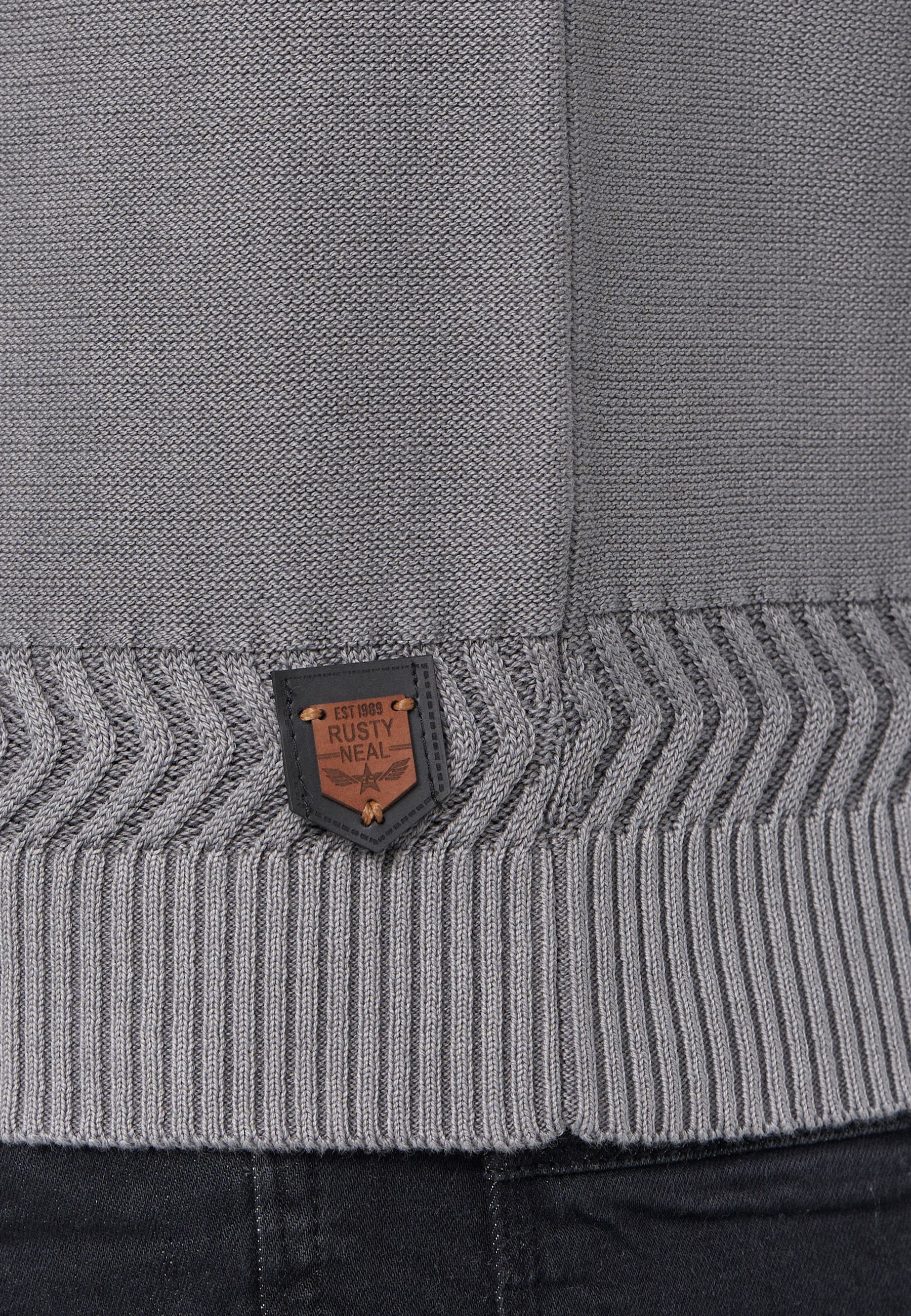 Rusty Neal Strickpullover, mit aufwendigem Strickmuster