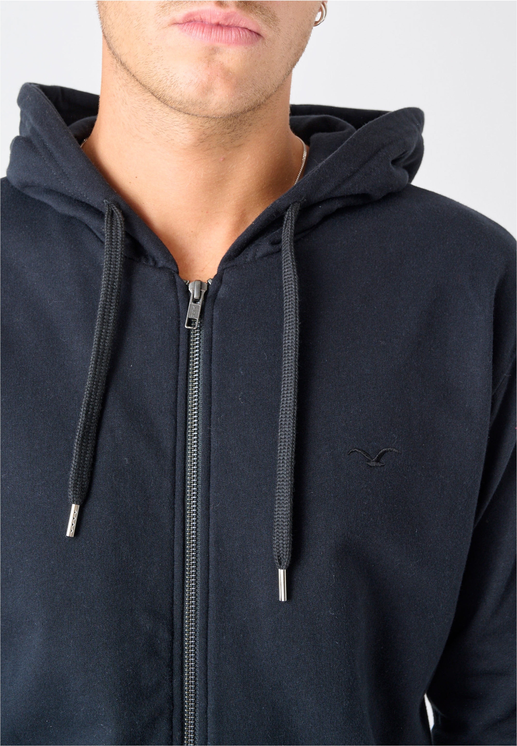 Cleptomanicx Sweatjacke »Ligull« mit kleiner Möwenstickerei