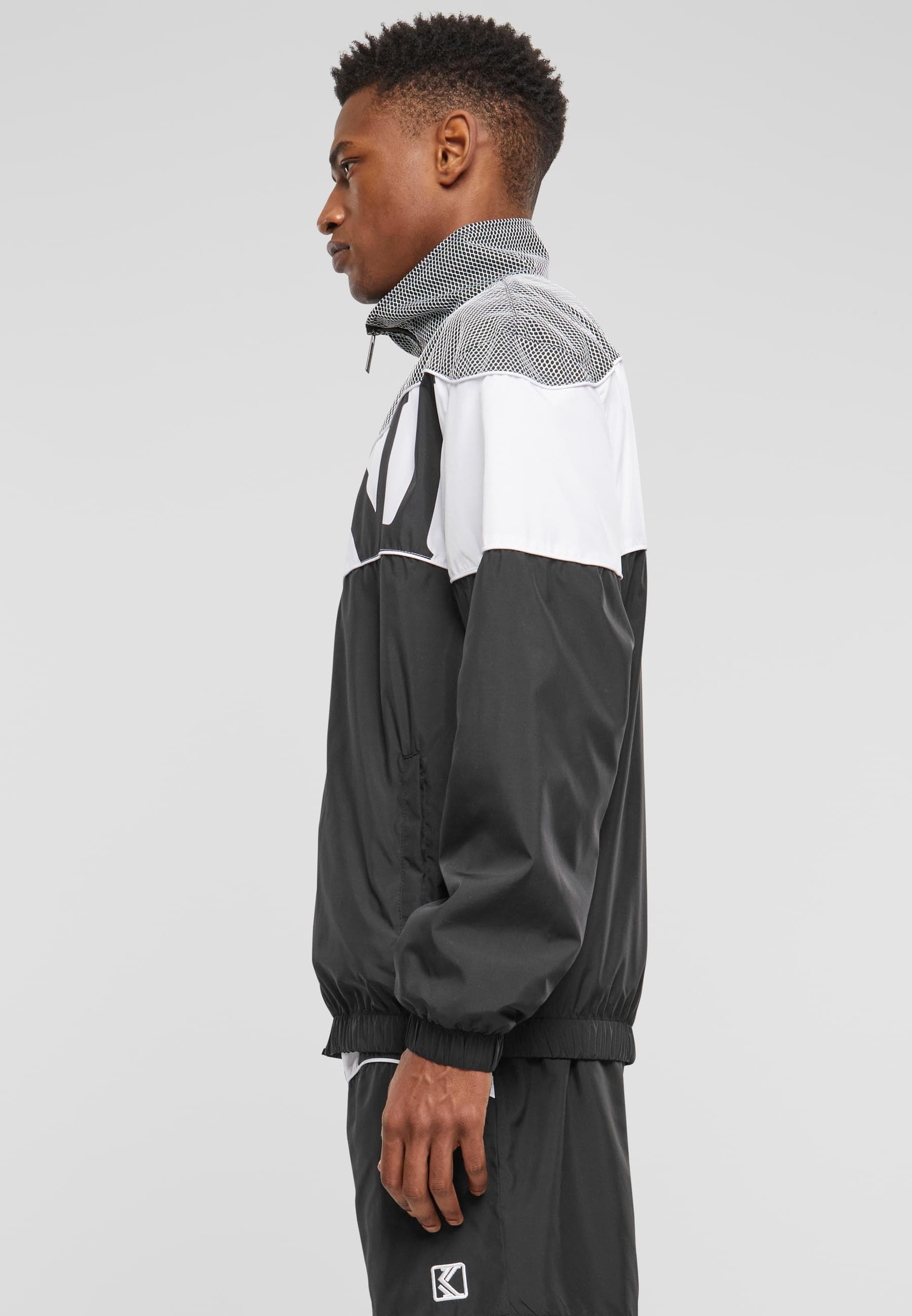 Karl Kani Trainingsjacke »Karl Kani Herren KM242-011-2 Wavy Retro Block Trackjacket«, (1 St.), ohne Kapuze
