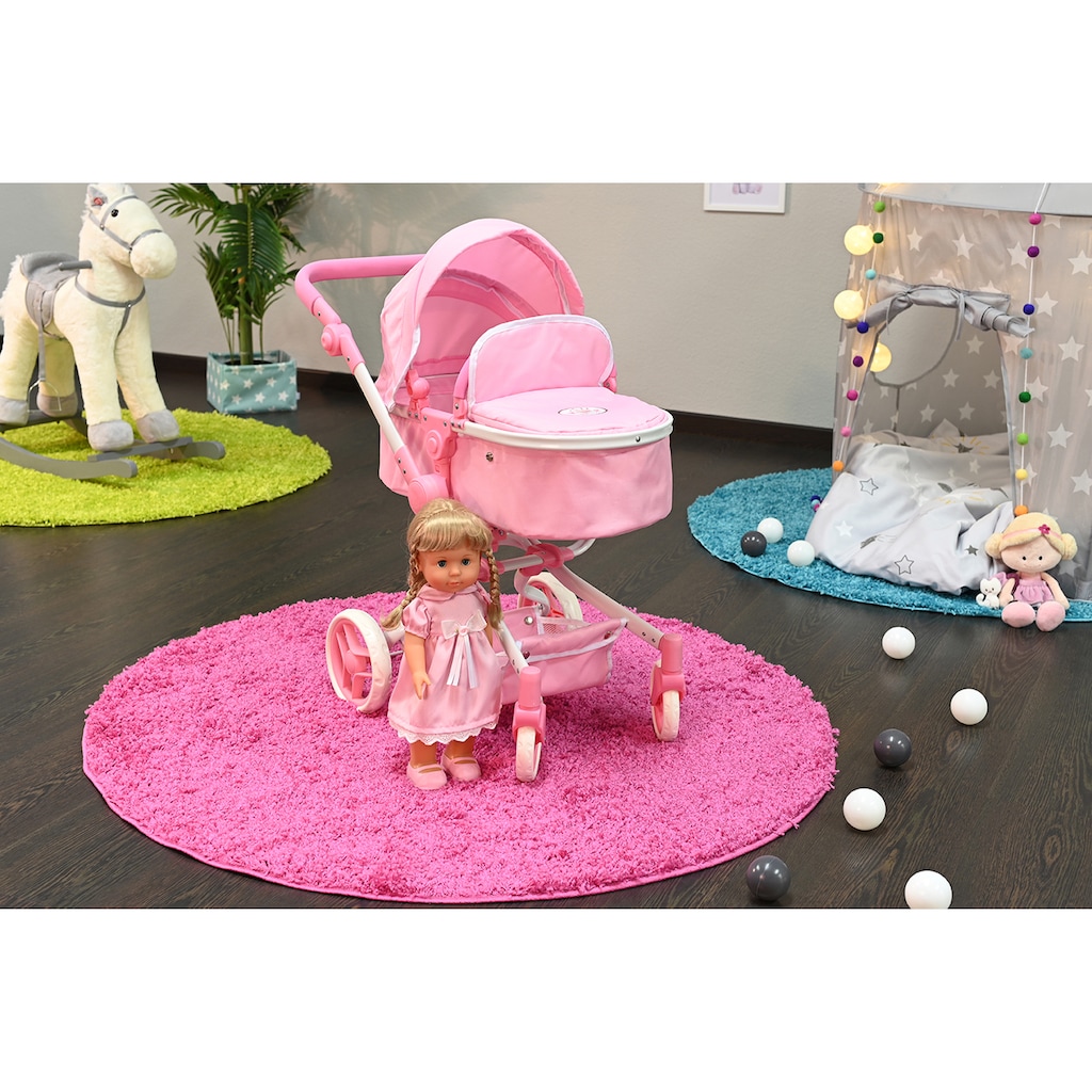 Knorrtoys® Kombi-Puppenwagen »Boonk - Princess White Rose«