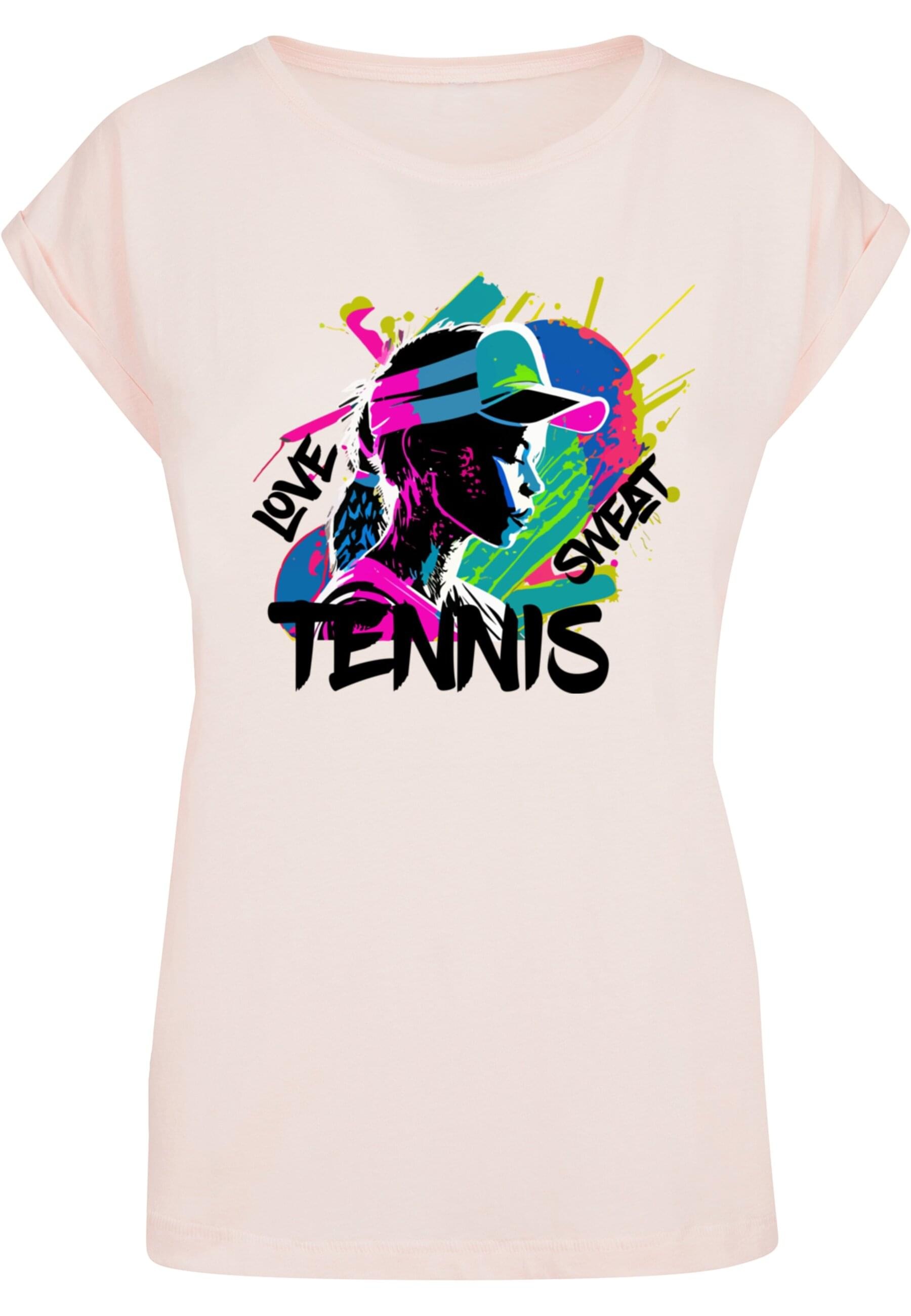 Merchcode T-Shirt "Merchcode Damen Ladies Tennis Love, Sweat - T-Shirt", (1 günstig online kaufen