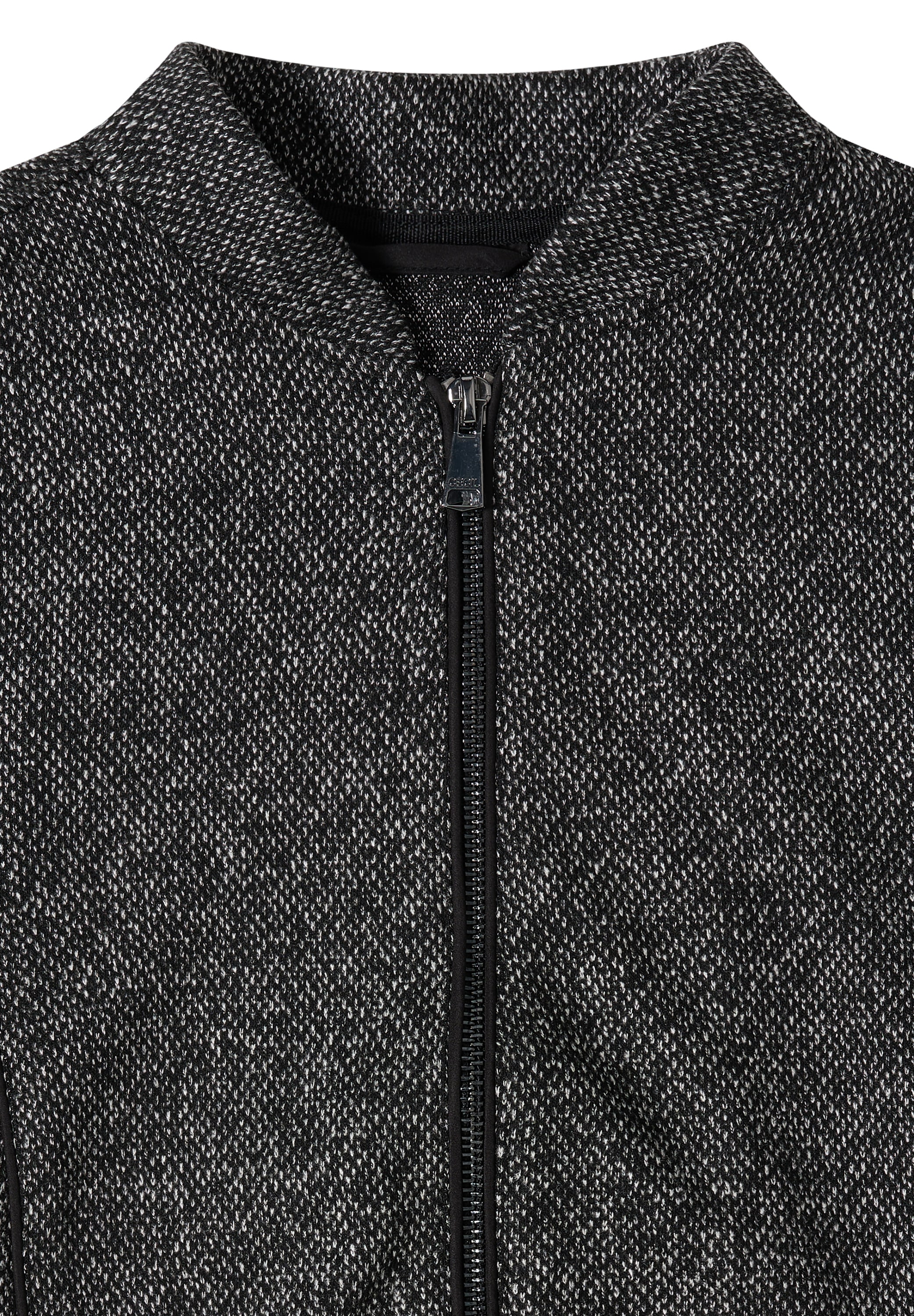 Cecil Blouson ohne Kapuze im melierten Look und mit  Elastiksaum