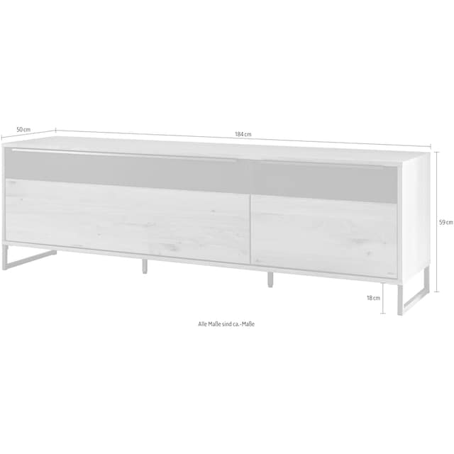 GALLERY M branded by Musterring TV-Schrank »Alan«, für TV bis 84 Zoll  geeignet, Korpus in außen Eiche Bianco, Höhe 59 cm bestellen | BAUR